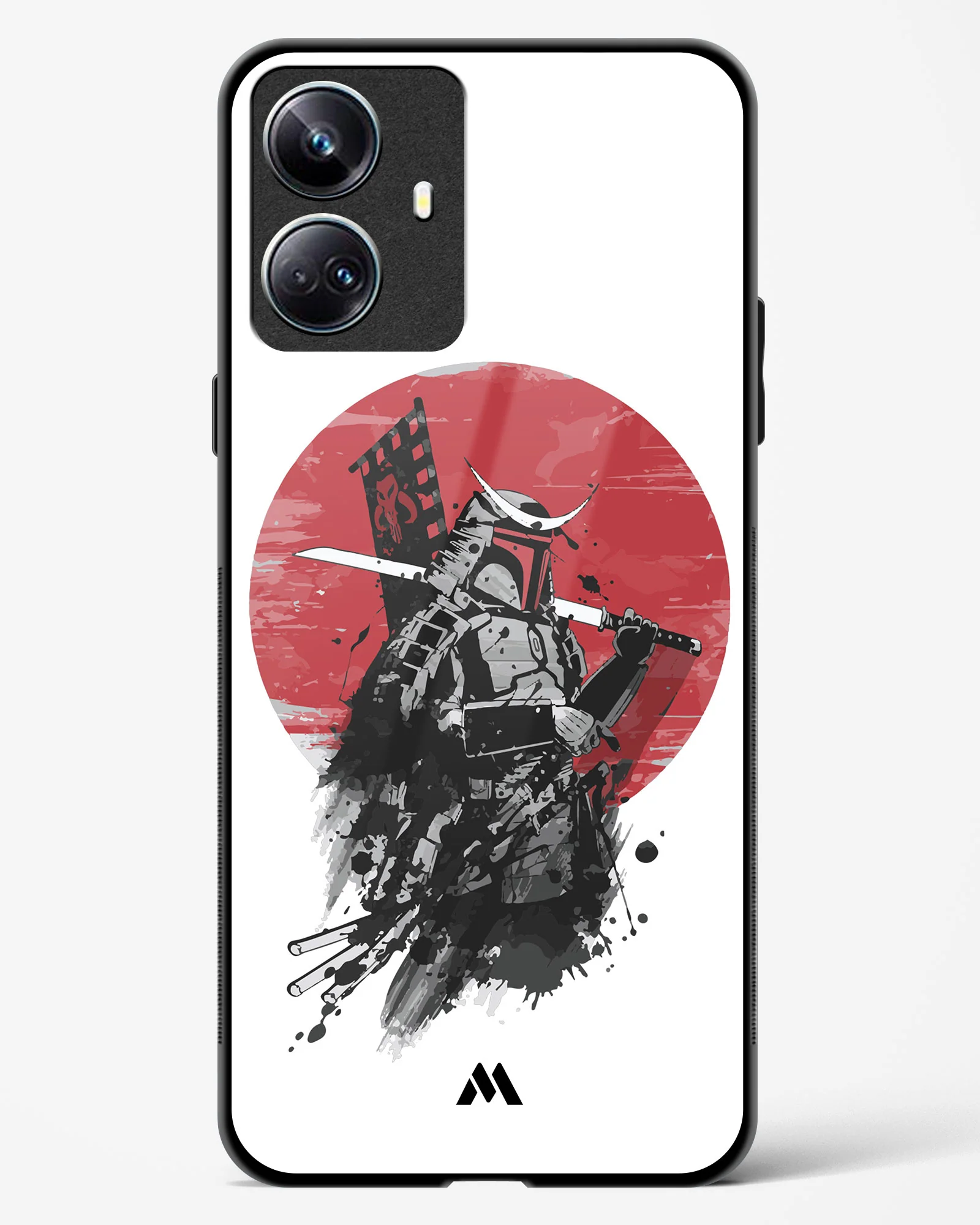 Samurai with a City to Burn Glass Case Phone Cover (Realme) - Image 3