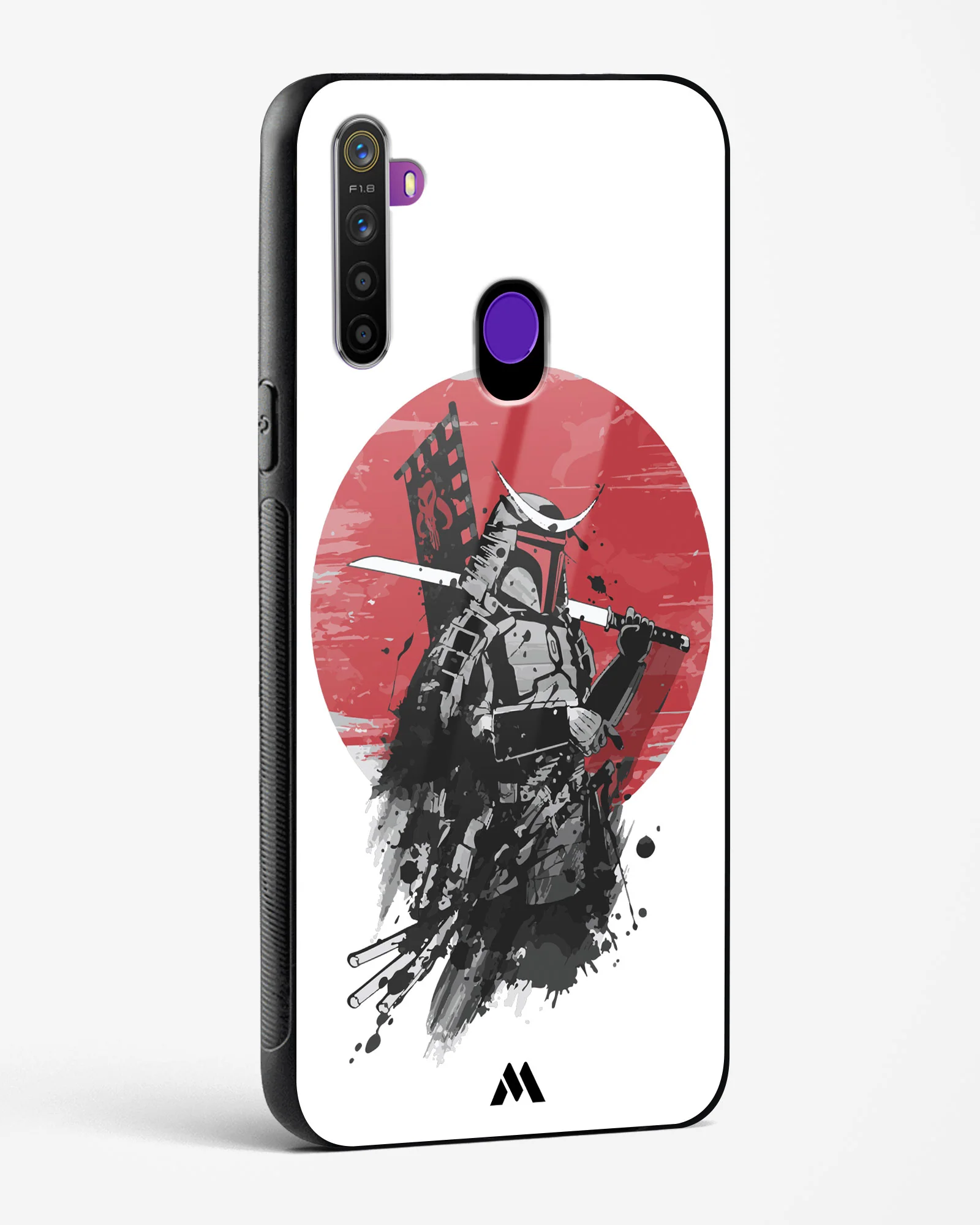 Samurai with a City to Burn Glass Case Phone Cover (Realme) - Image 44