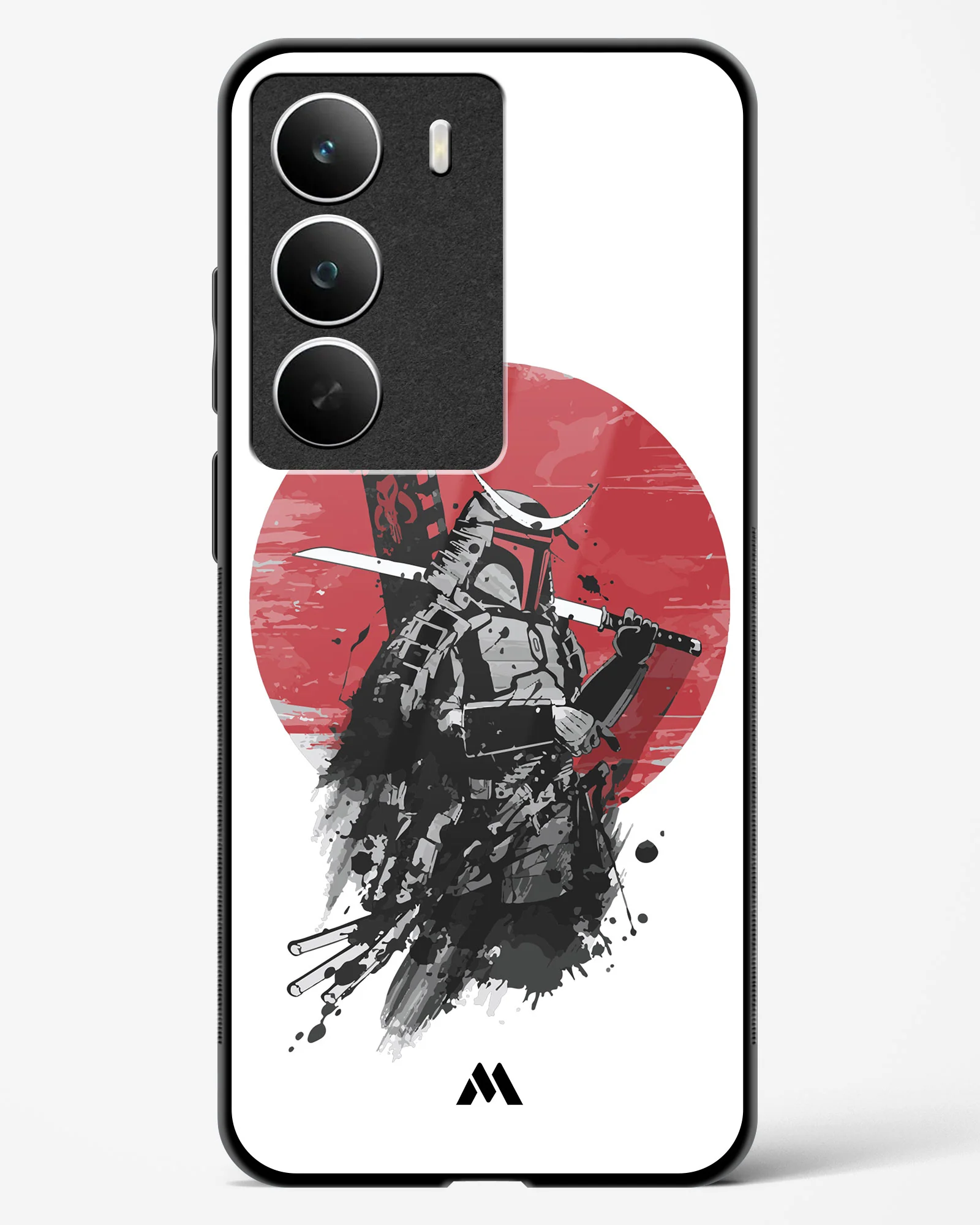 Samurai with a City to Burn Glass Case Phone Cover (Realme) - Image 85