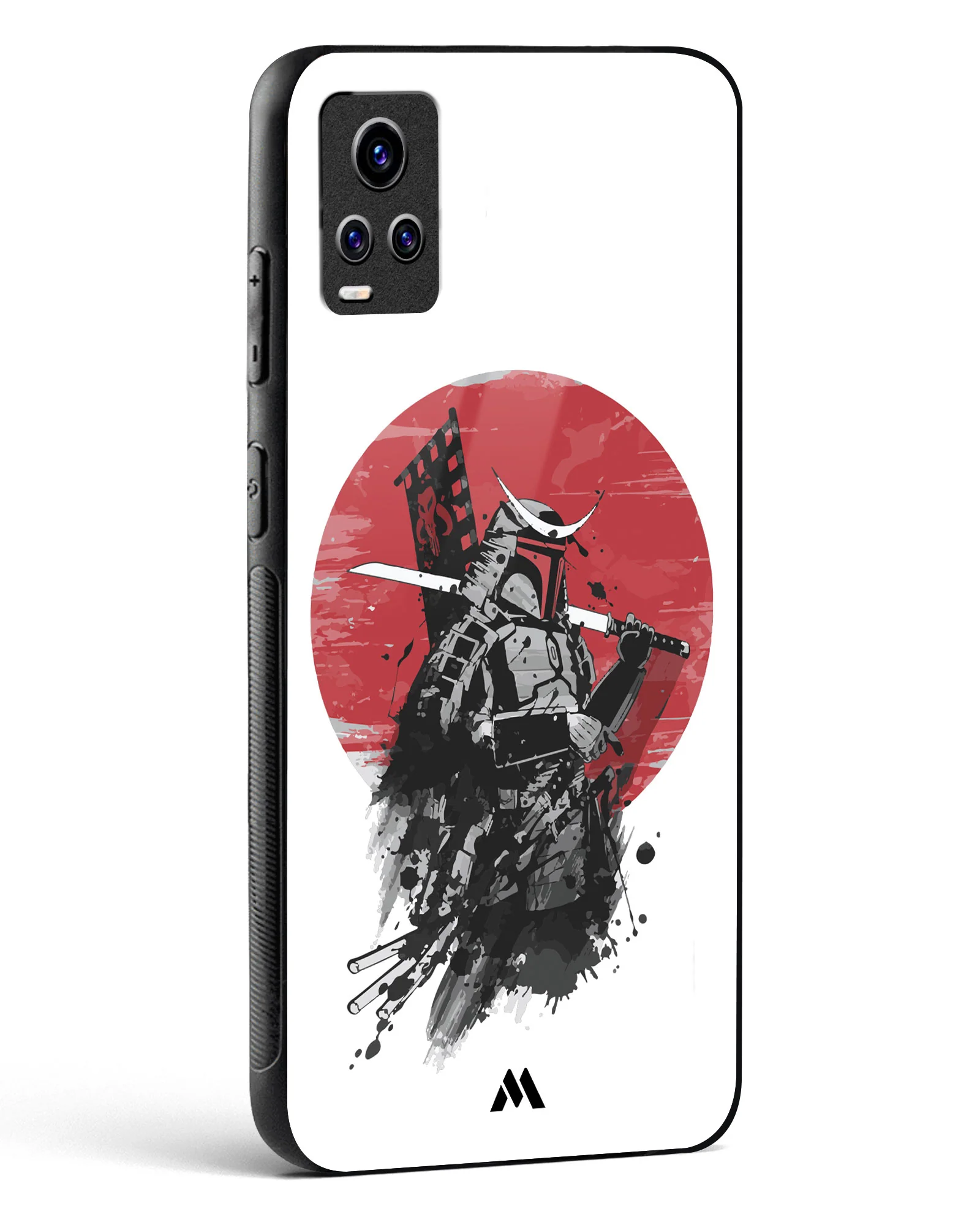 Samurai with a City to Burn Glass Case Phone Cover (Vivo) - Image 86