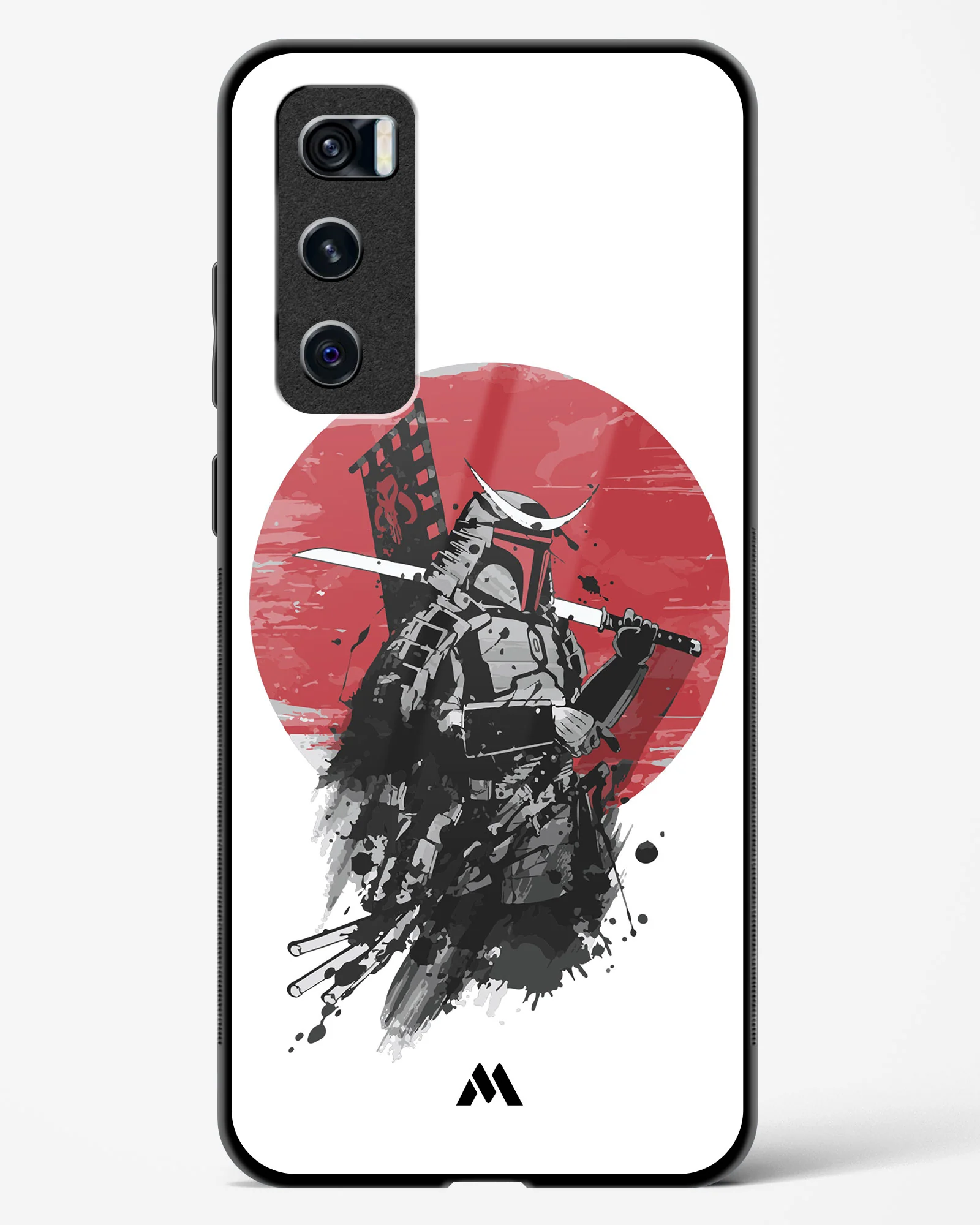 Samurai with a City to Burn Glass Case Phone Cover (Vivo) - Image 87