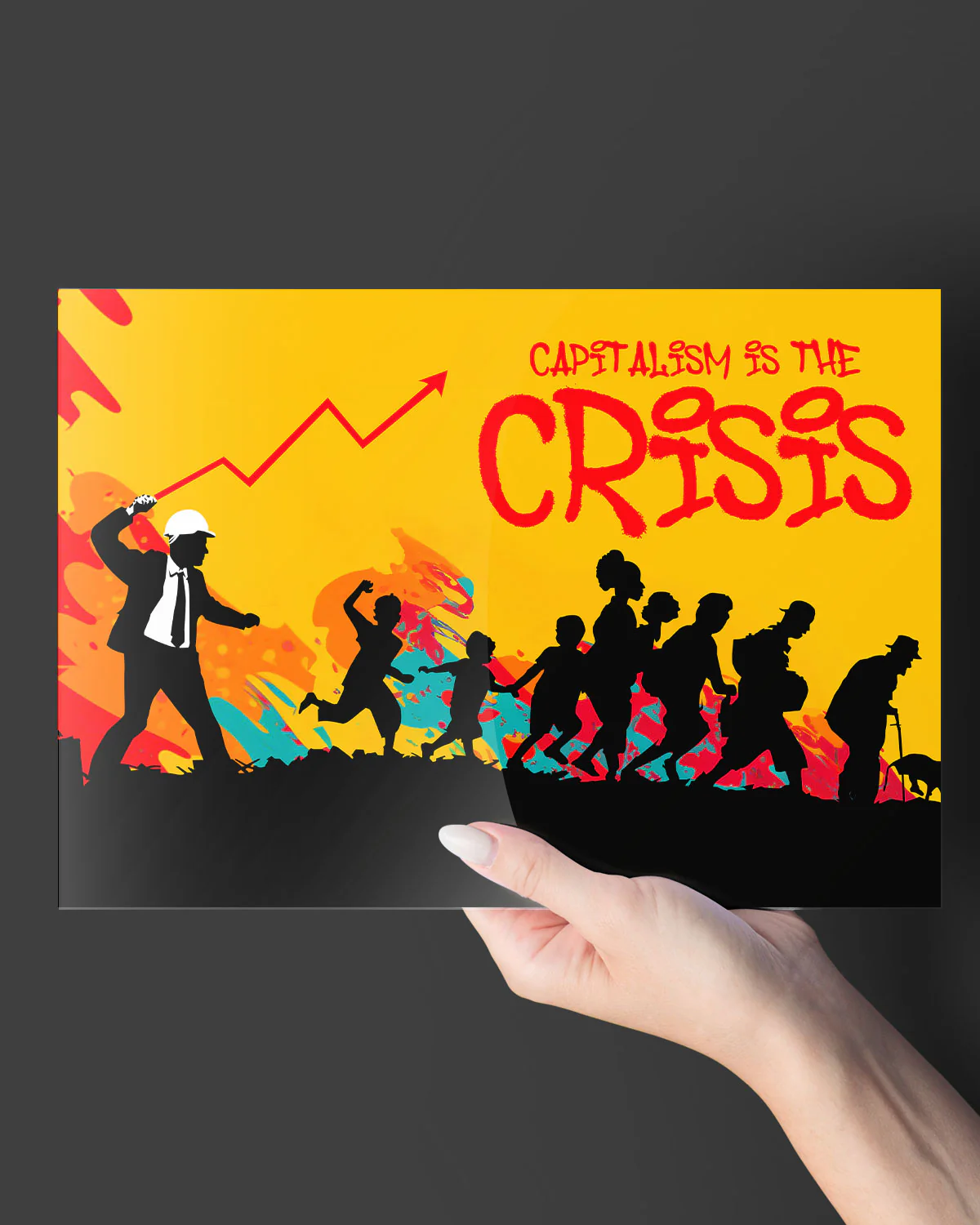 Crisis of Capitalism Metal-Poster - Image 8