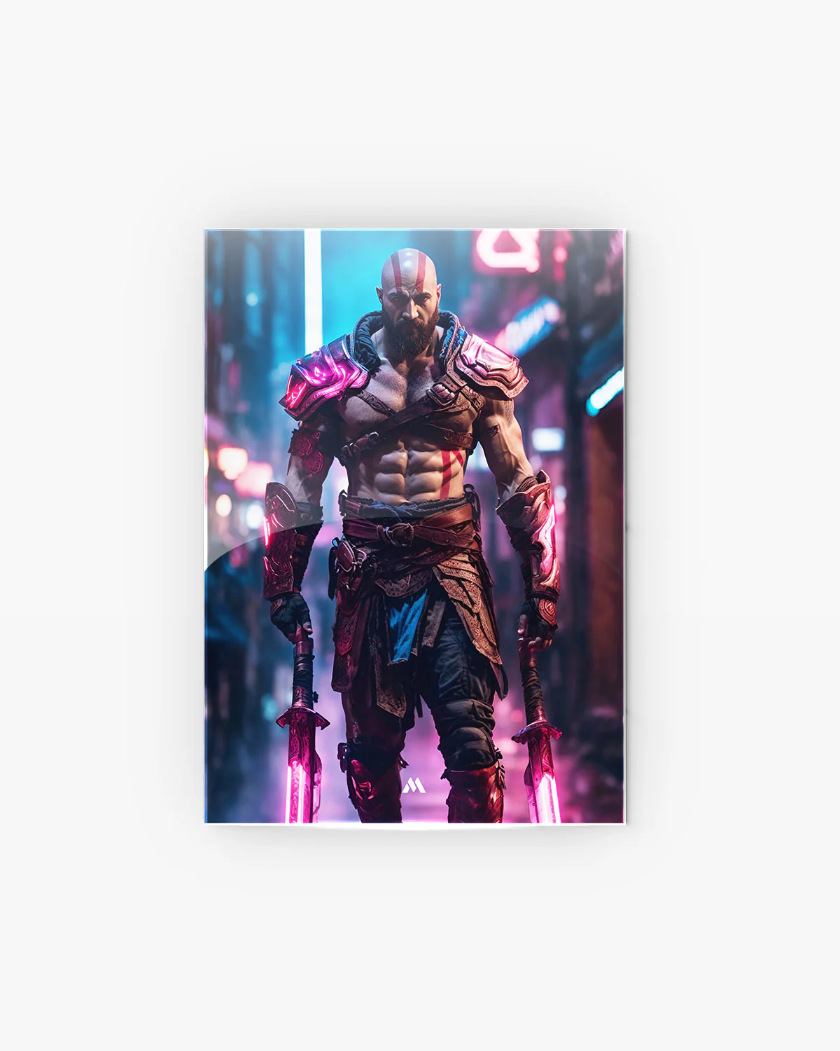 God of War-Neon Kratos Metal-Poster - Image 11