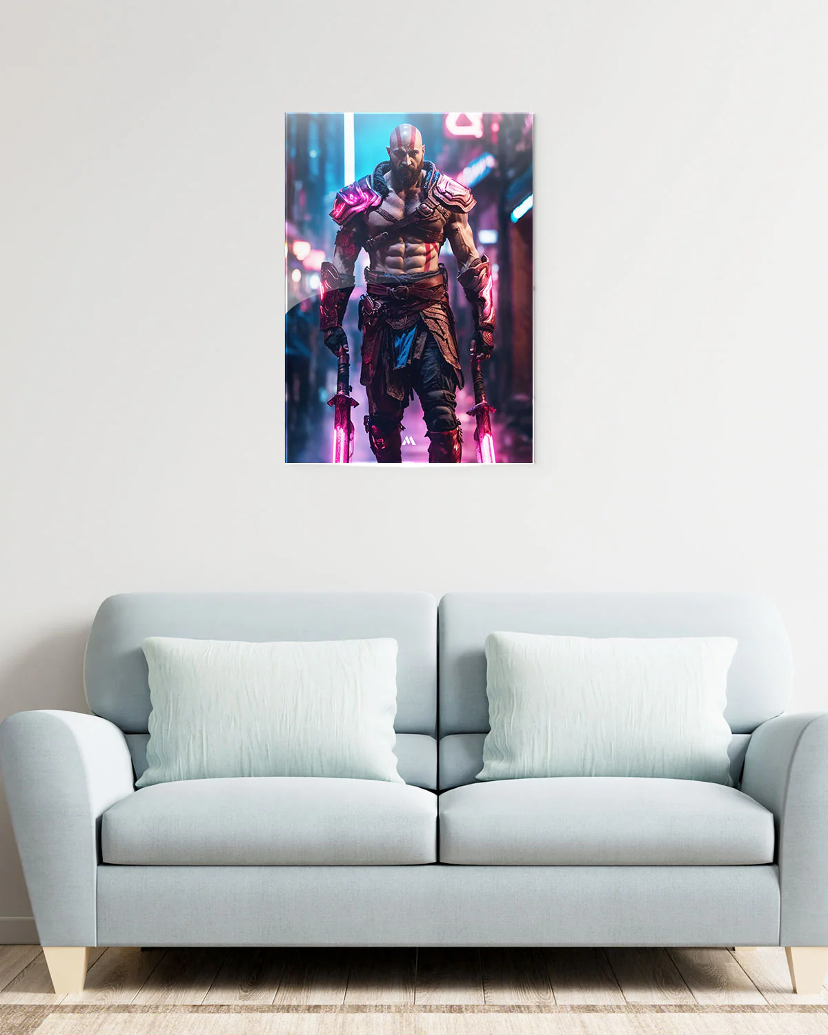 God of War-Neon Kratos Metal-Poster - Image 7