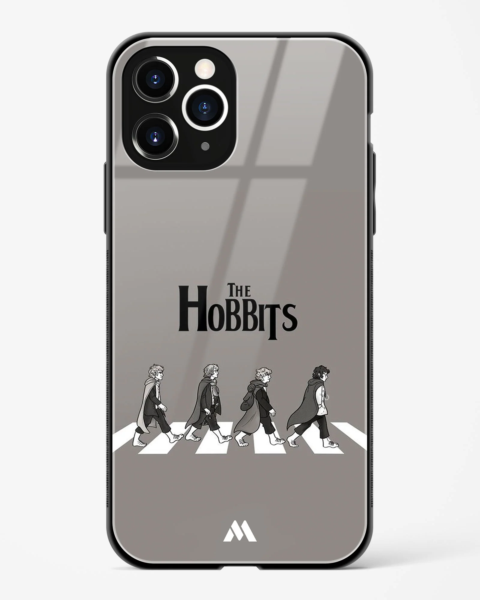 Hobbits at the Abbey Road Crossing Glass Case Phone Cover (Apple) - Image 3