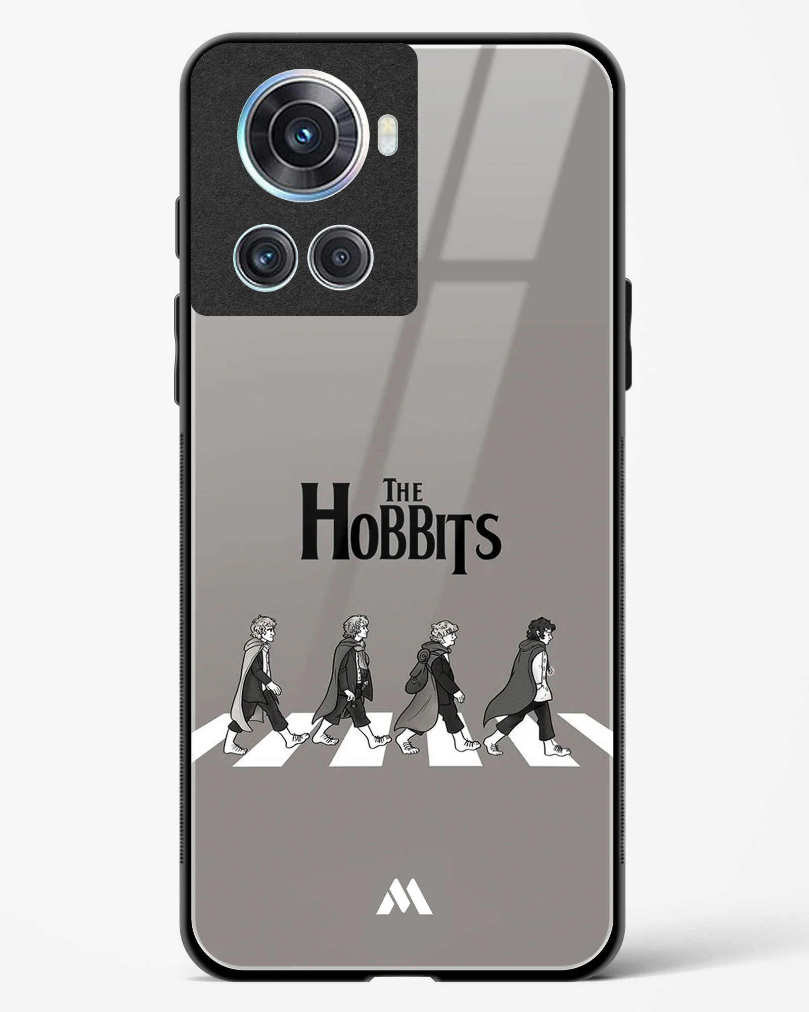 Hobbits at the Abbey Road Crossing Glass Case Phone Cover (OnePlus) - Image 3