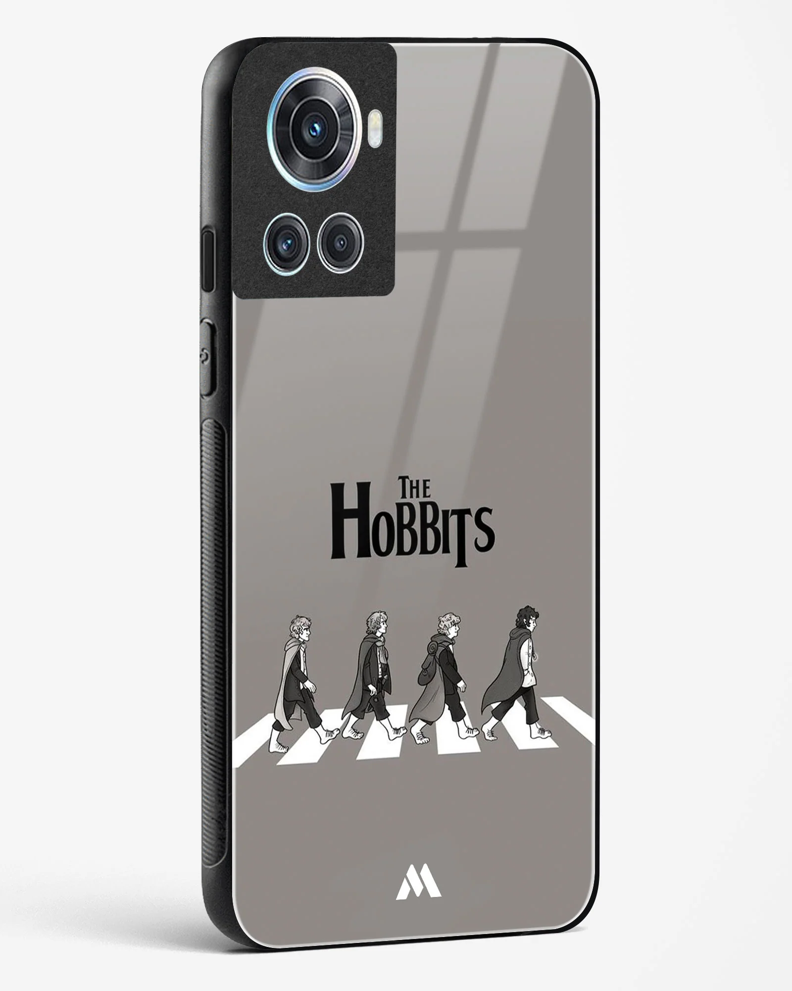 Hobbits at the Abbey Road Crossing Glass Case Phone Cover (OnePlus) - Image 4