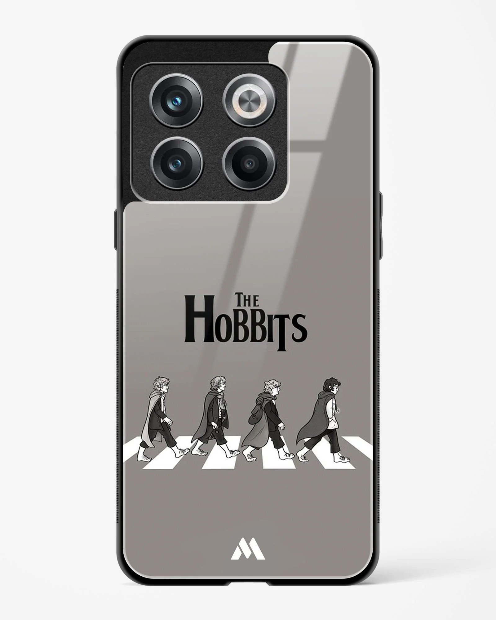Hobbits at the Abbey Road Crossing Glass Case Phone Cover (OnePlus) - Image 5