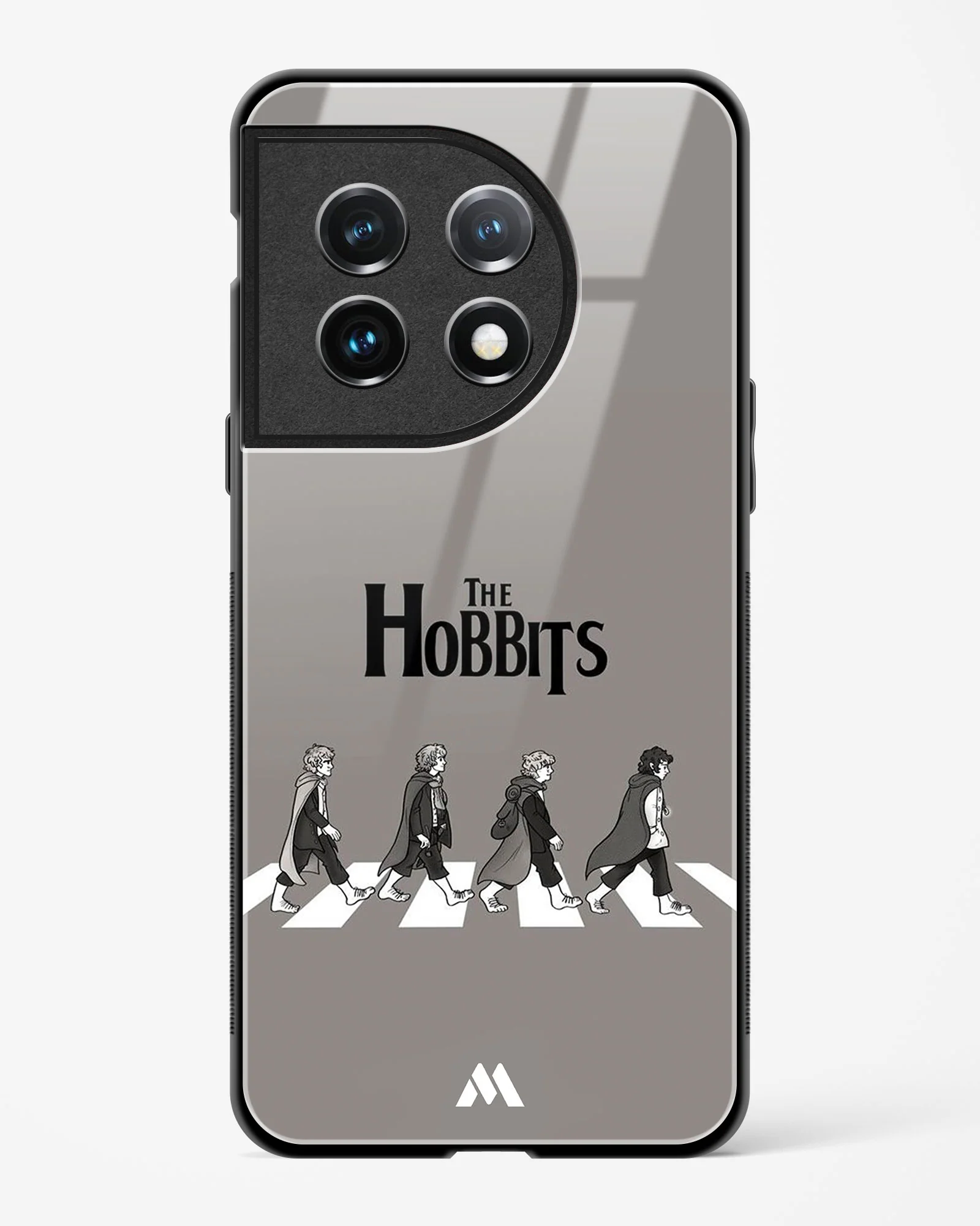 Hobbits at the Abbey Road Crossing Glass Case Phone Cover (OnePlus) - Image 9