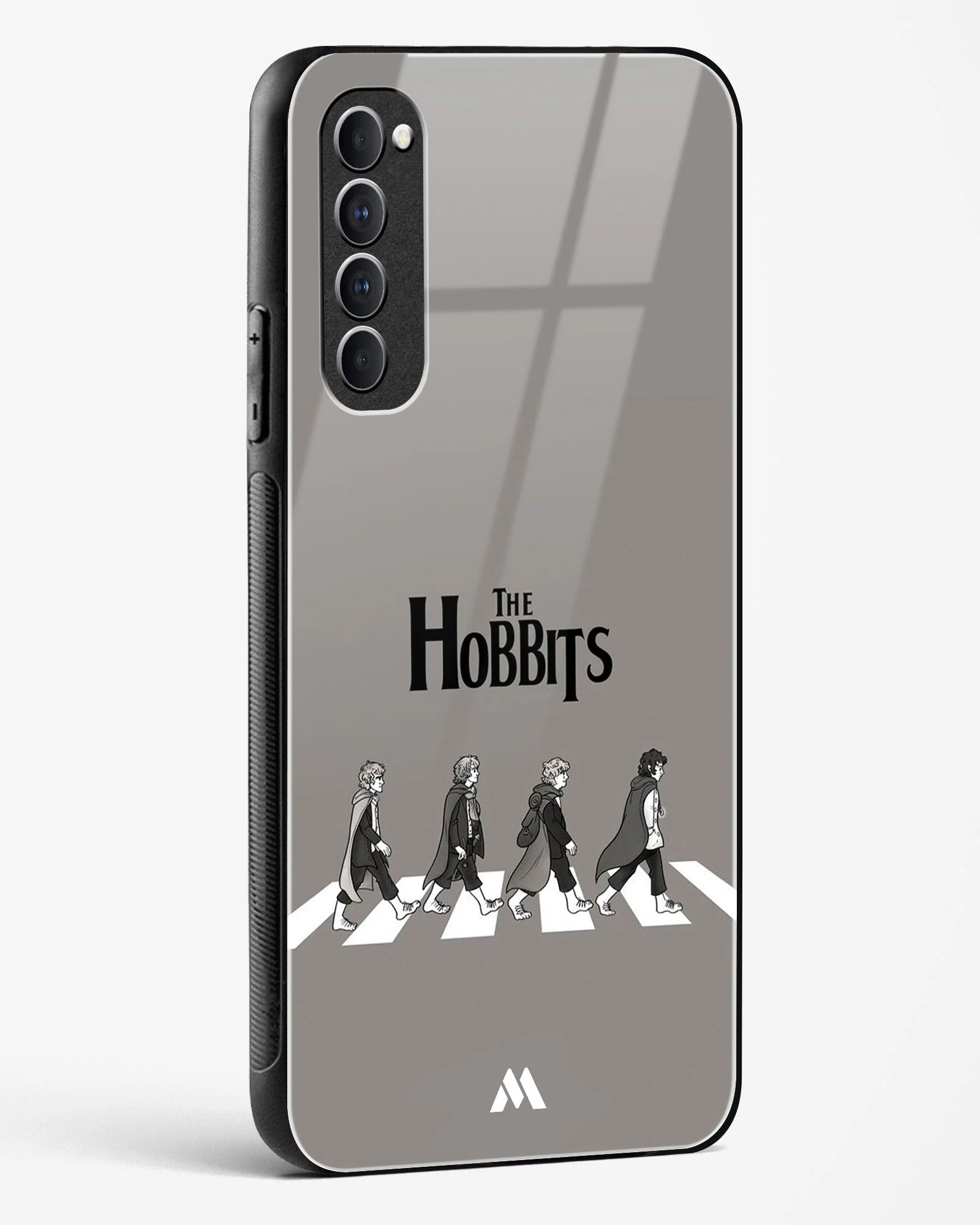 Hobbits at the Abbey Road Crossing Glass Case Phone Cover (Oppo) - Image 100