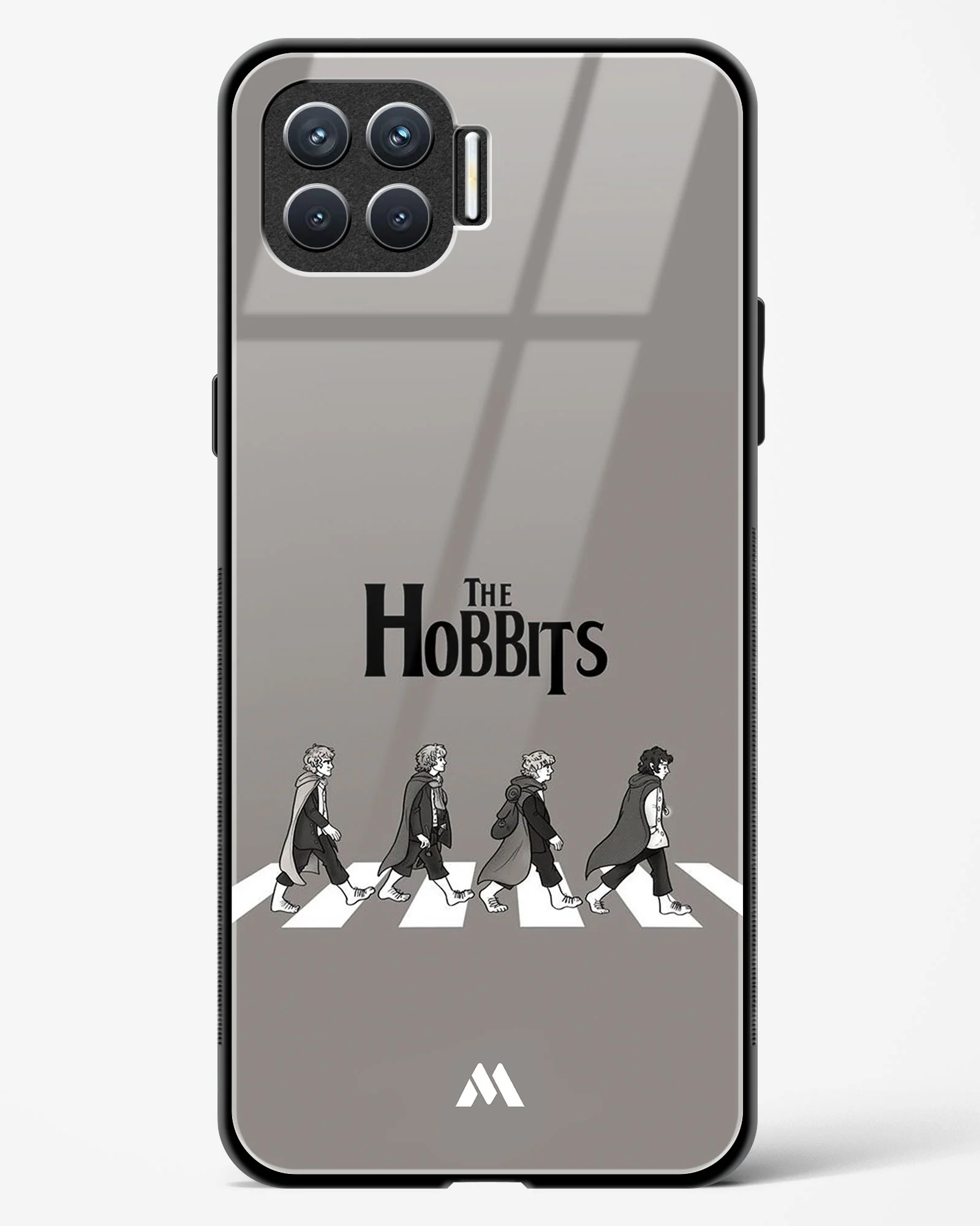 Hobbits at the Abbey Road Crossing Glass Case Phone Cover (Oppo) - Image 101