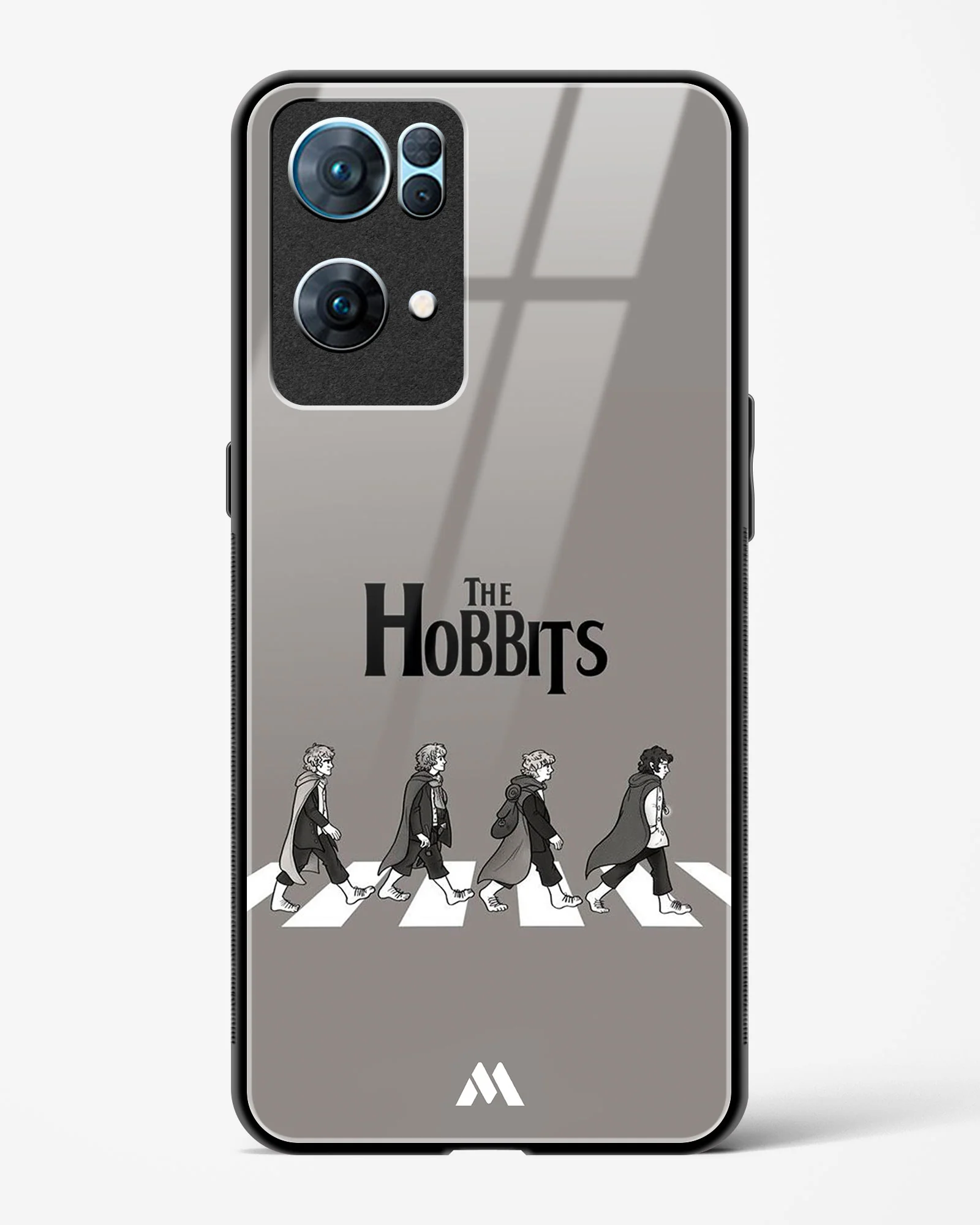 Hobbits at the Abbey Road Crossing Glass Case Phone Cover (Oppo) - Image 113