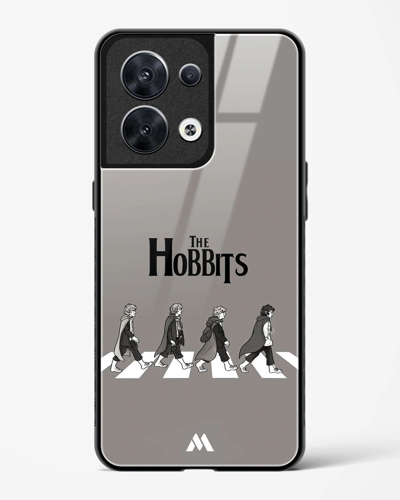Hobbits at the Abbey Road Crossing Glass Case Phone Cover (Oppo) - Image 115