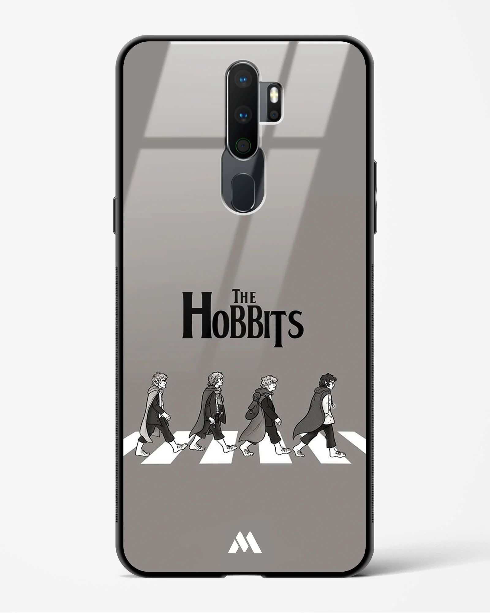 Hobbits at the Abbey Road Crossing Glass Case Phone Cover (Oppo) - Image 24