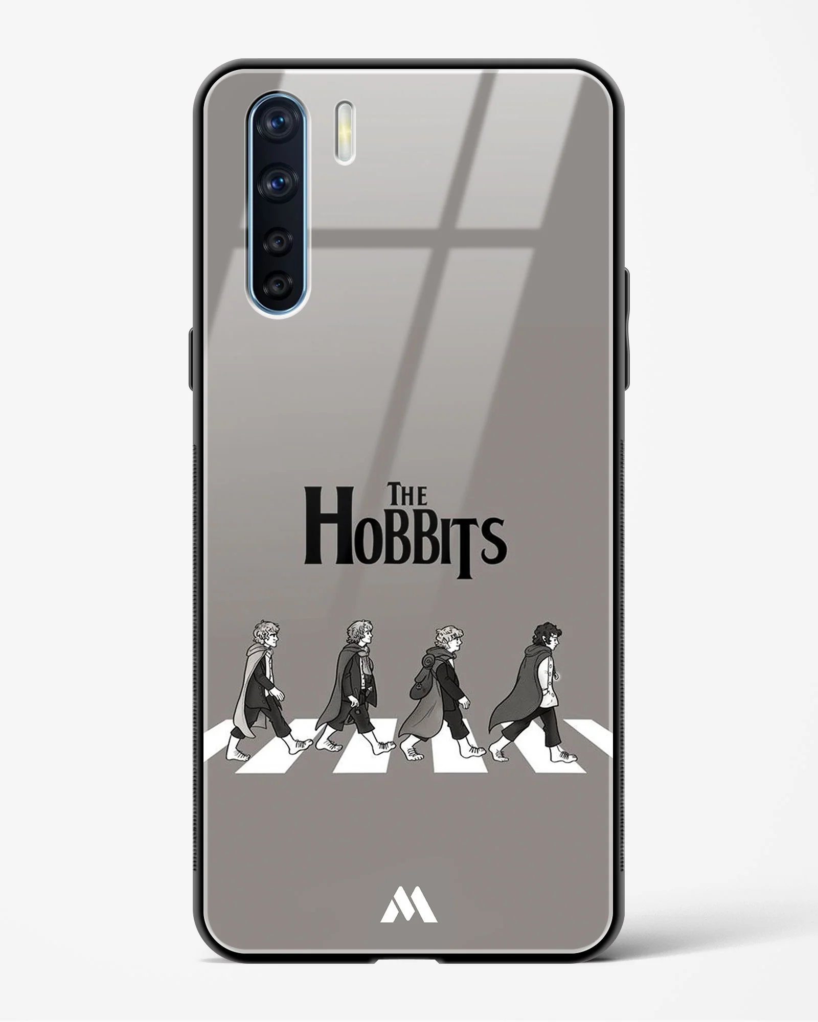 Hobbits at the Abbey Road Crossing Glass Case Phone Cover (Oppo) - Image 33