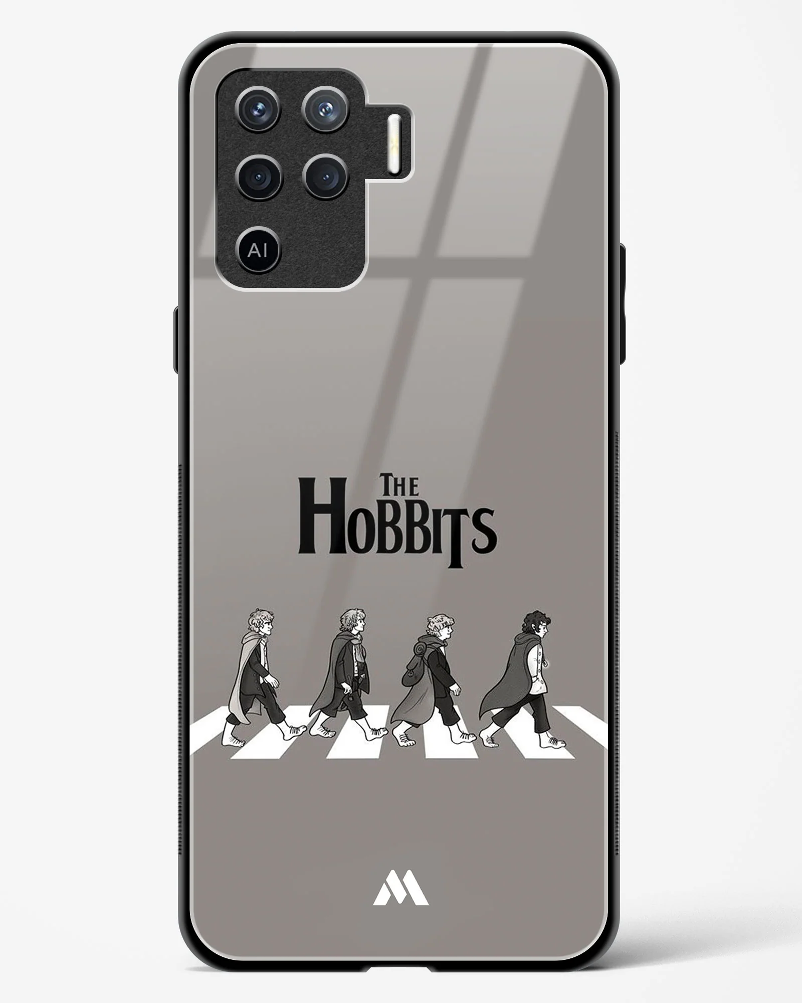 Hobbits at the Abbey Road Crossing Glass Case Phone Cover (Oppo) - Image 41
