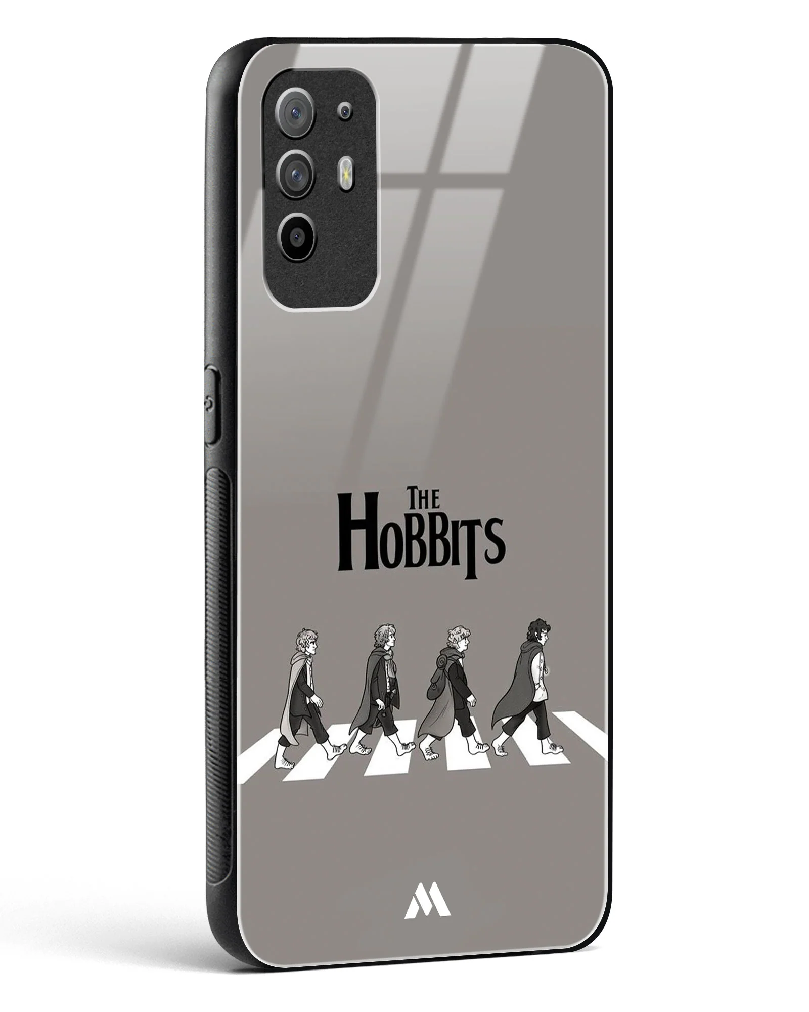 Hobbits at the Abbey Road Crossing Glass Case Phone Cover (Oppo) - Image 44