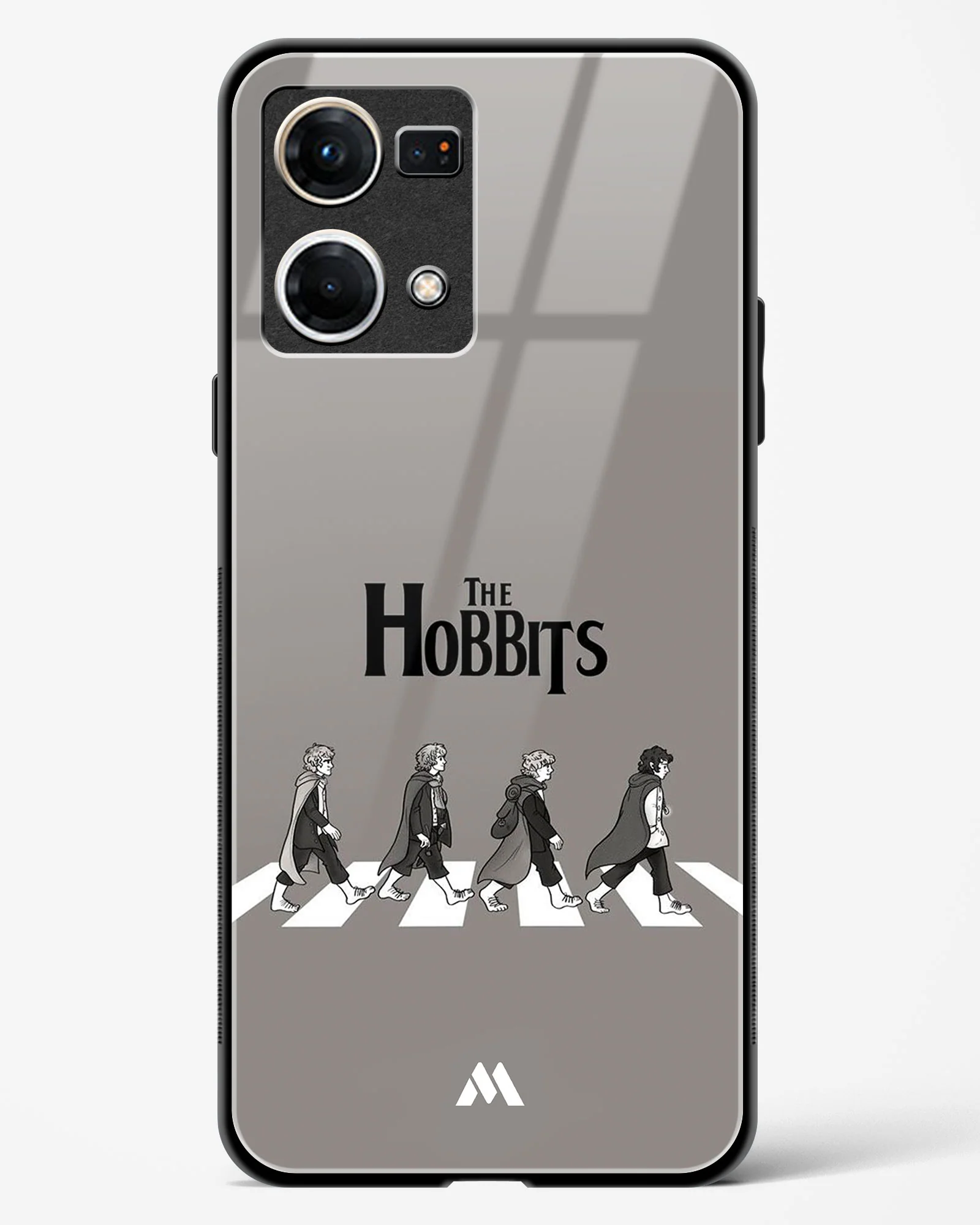 Hobbits at the Abbey Road Crossing Glass Case Phone Cover (Oppo) - Image 45