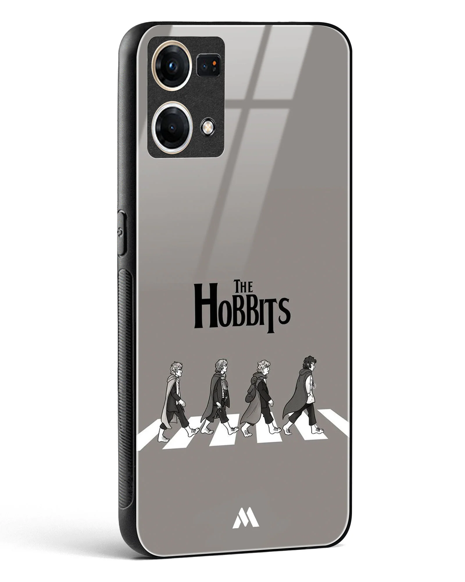 Hobbits at the Abbey Road Crossing Glass Case Phone Cover (Oppo) - Image 46
