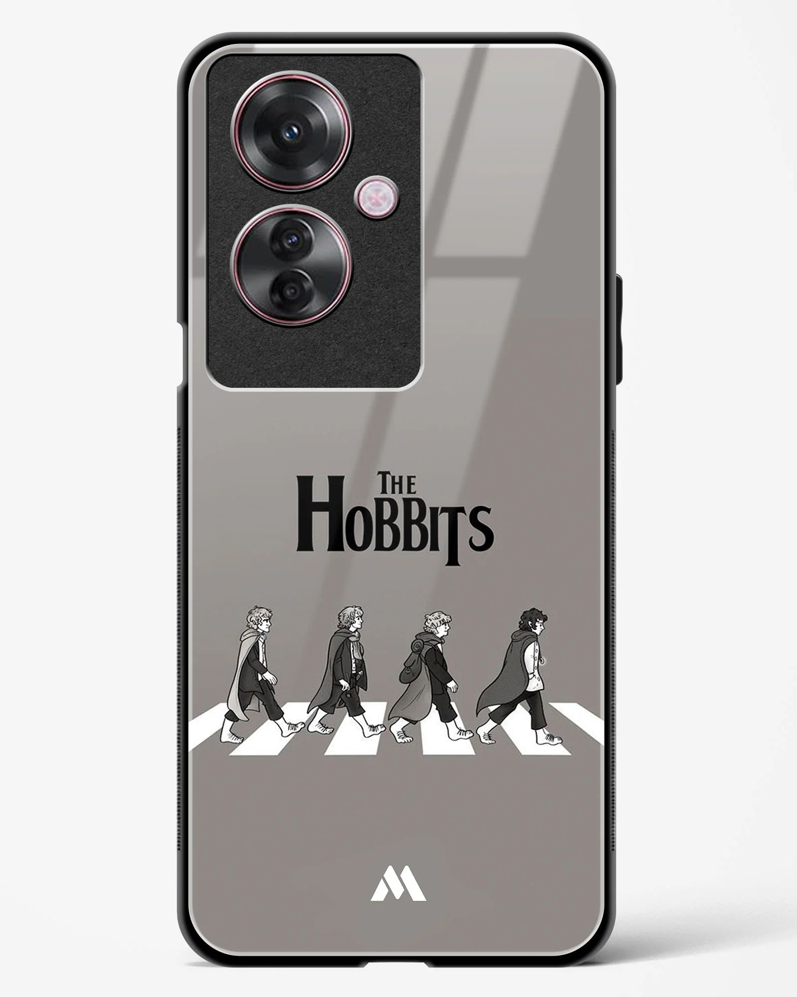 Hobbits at the Abbey Road Crossing Glass Case Phone Cover (Oppo) - Image 53