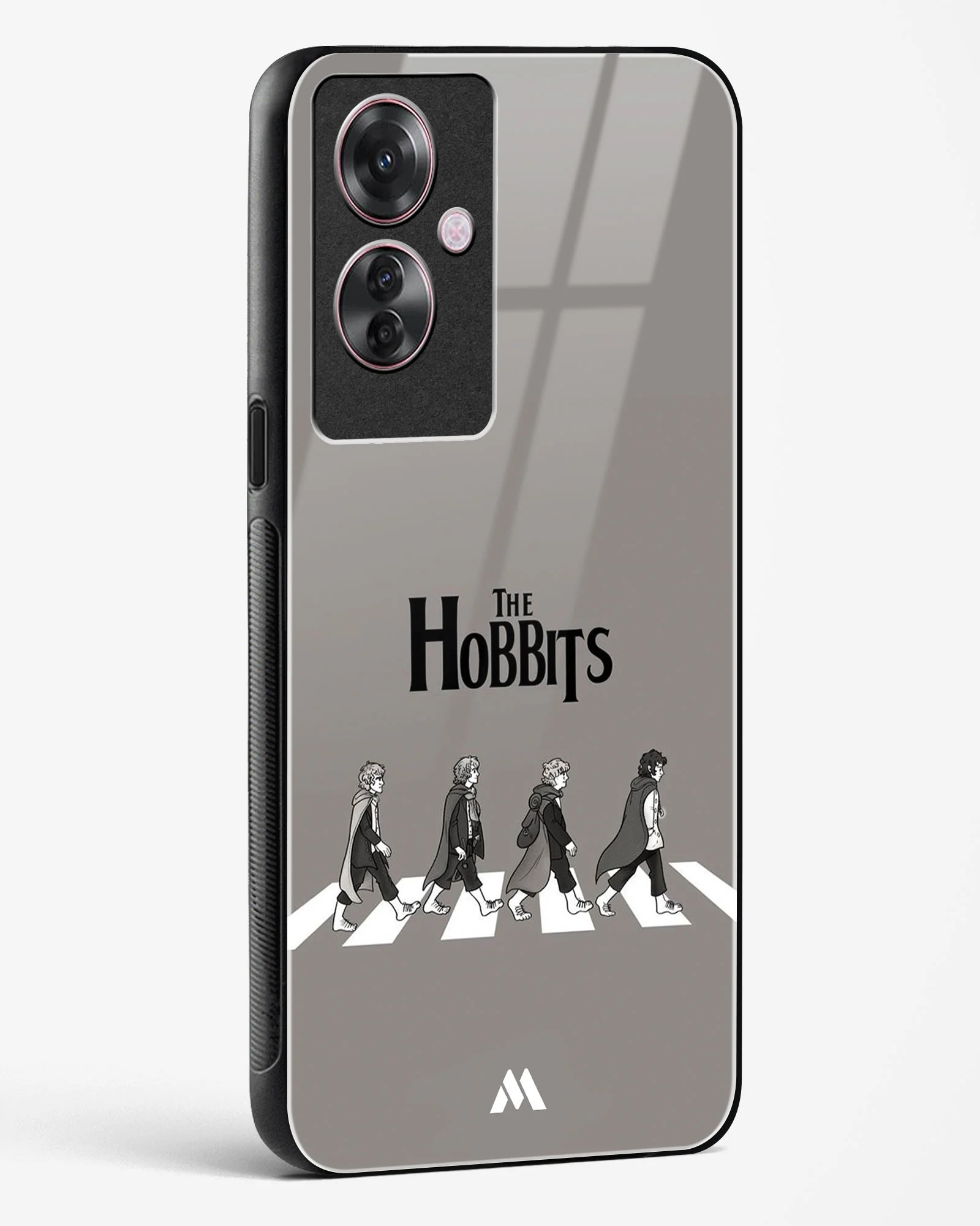 Hobbits at the Abbey Road Crossing Glass Case Phone Cover (Oppo) - Image 54