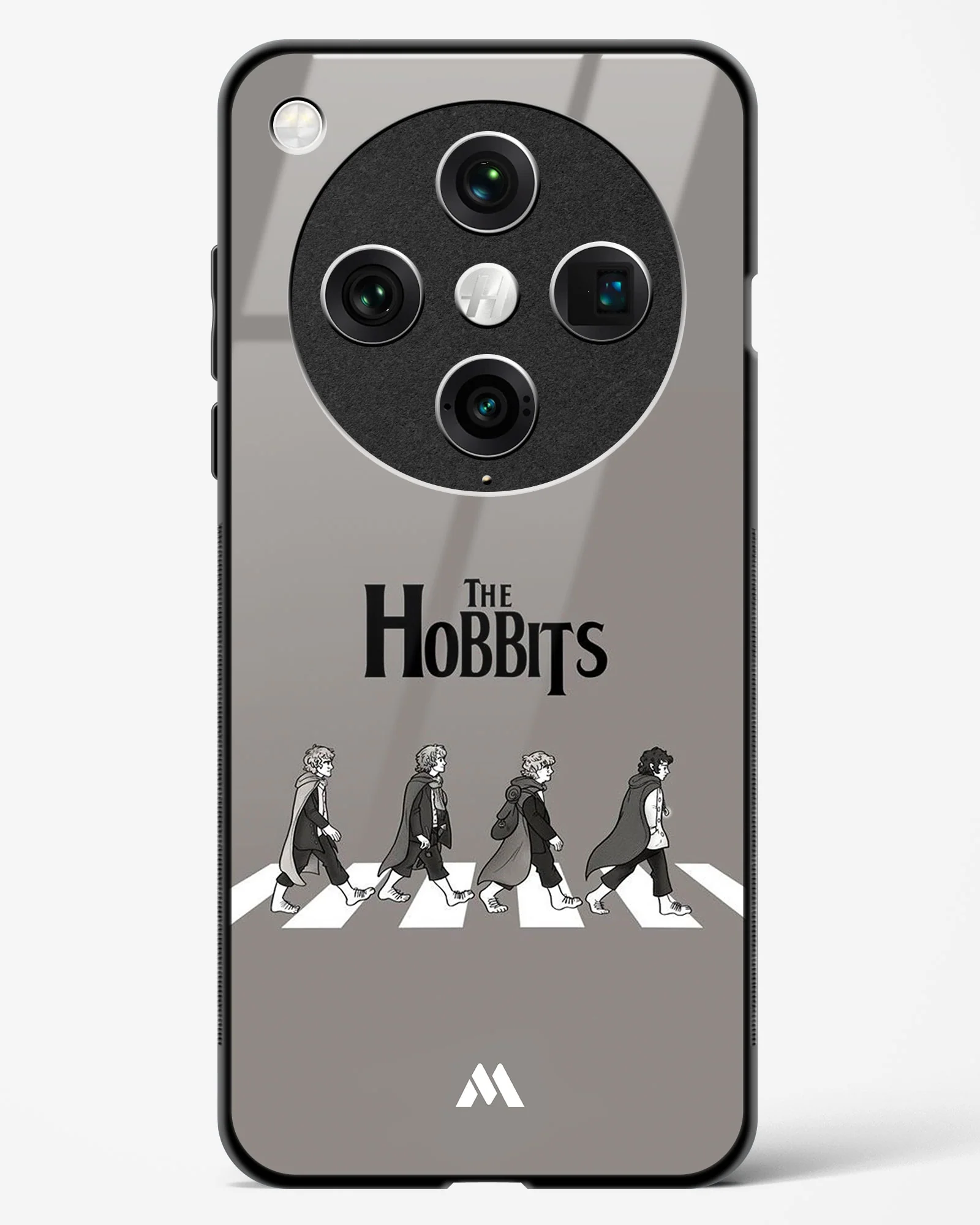 Hobbits at the Abbey Road Crossing Glass Case Phone Cover (Oppo) - Image 59