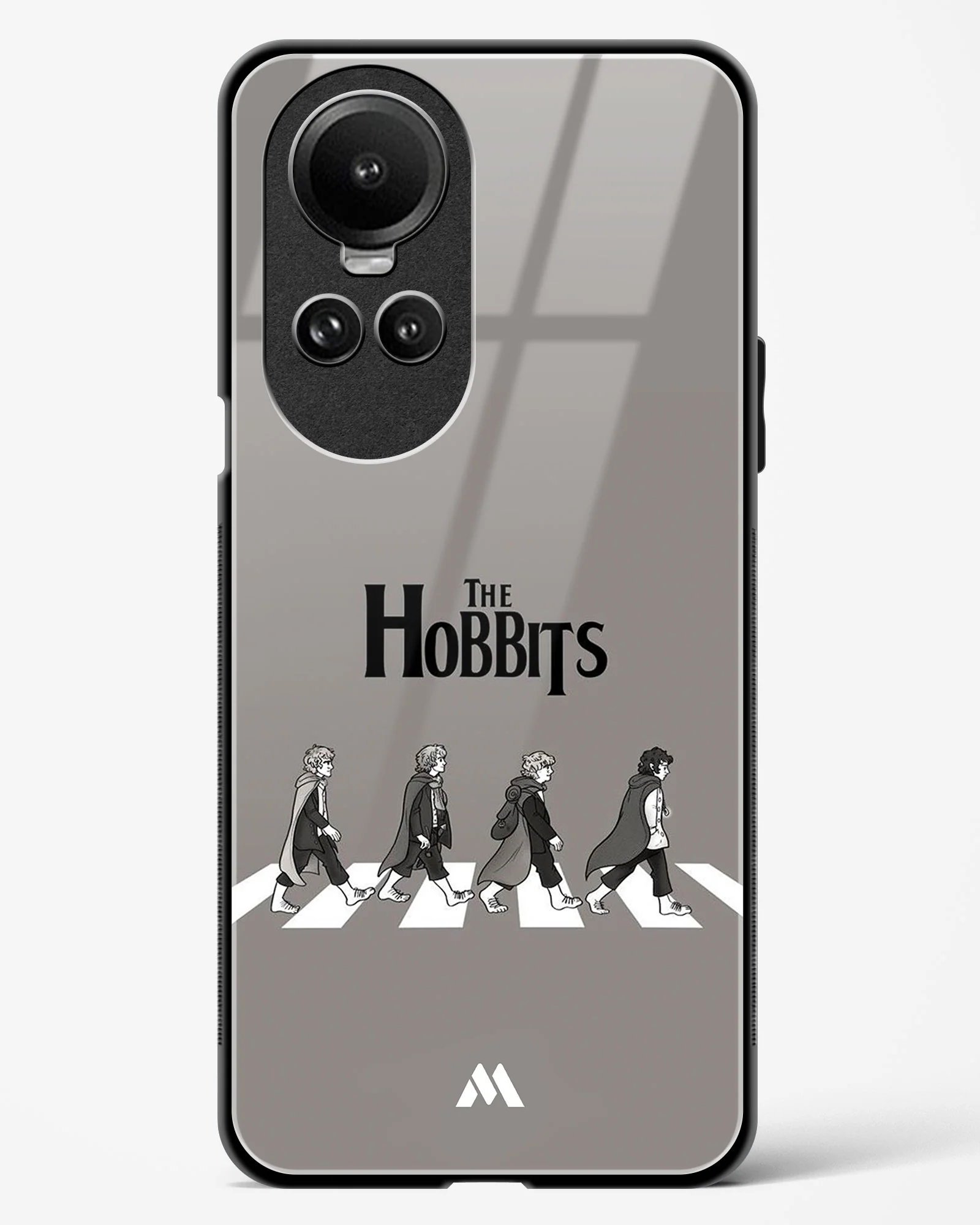 Hobbits at the Abbey Road Crossing Glass Case Phone Cover (Oppo) - Image 67