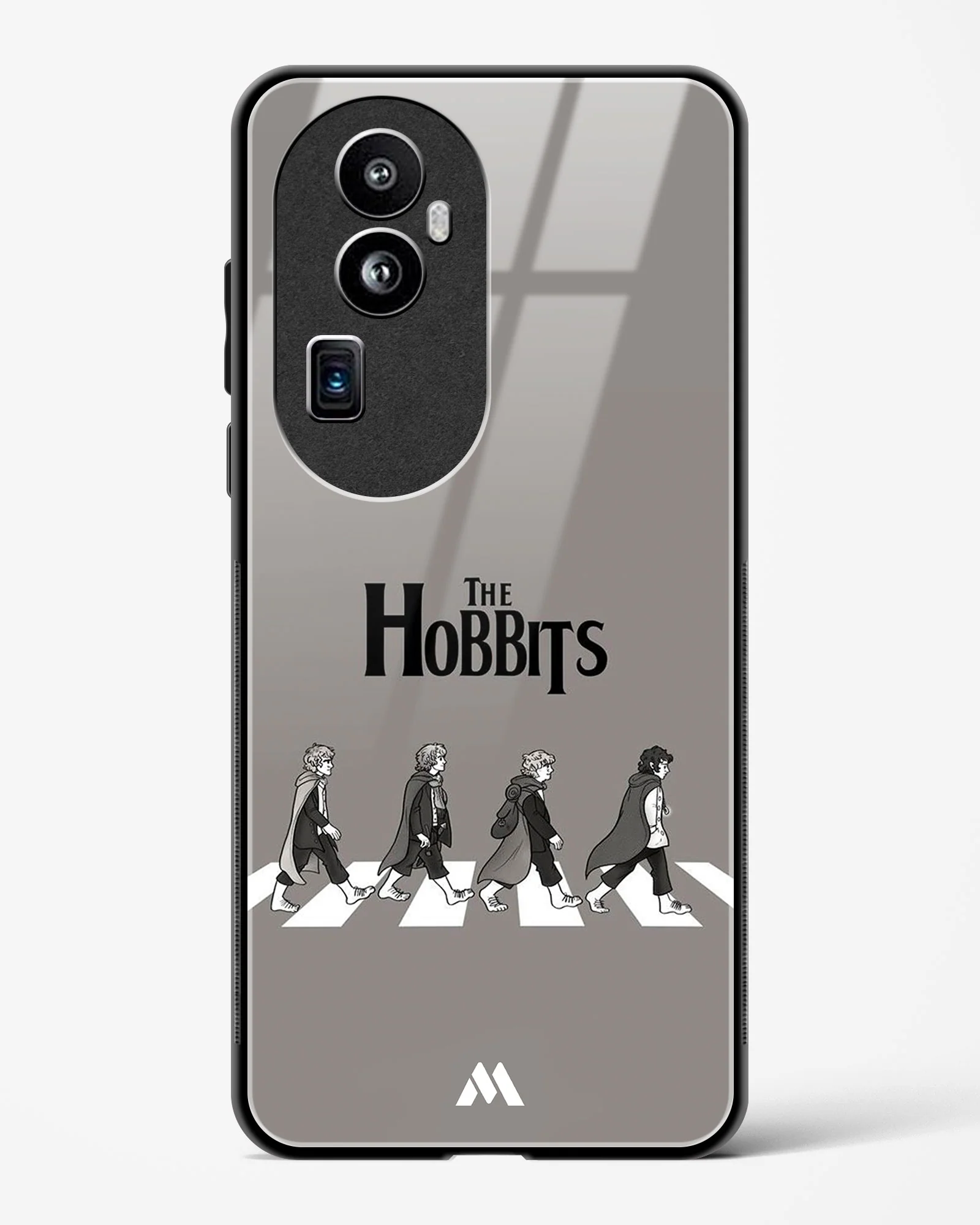 Hobbits at the Abbey Road Crossing Glass Case Phone Cover (Oppo) - Image 69