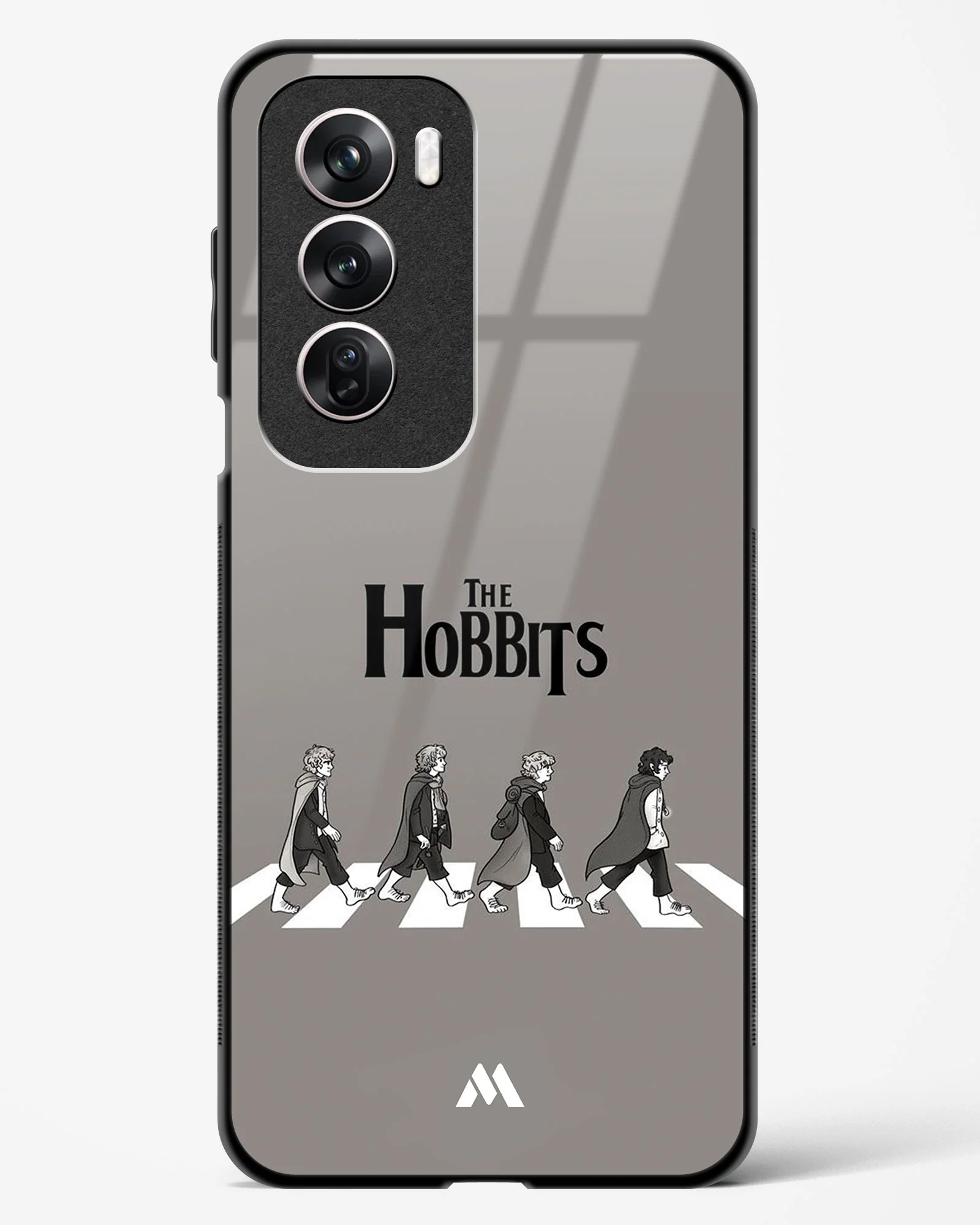Hobbits at the Abbey Road Crossing Glass Case Phone Cover (Oppo) - Image 79