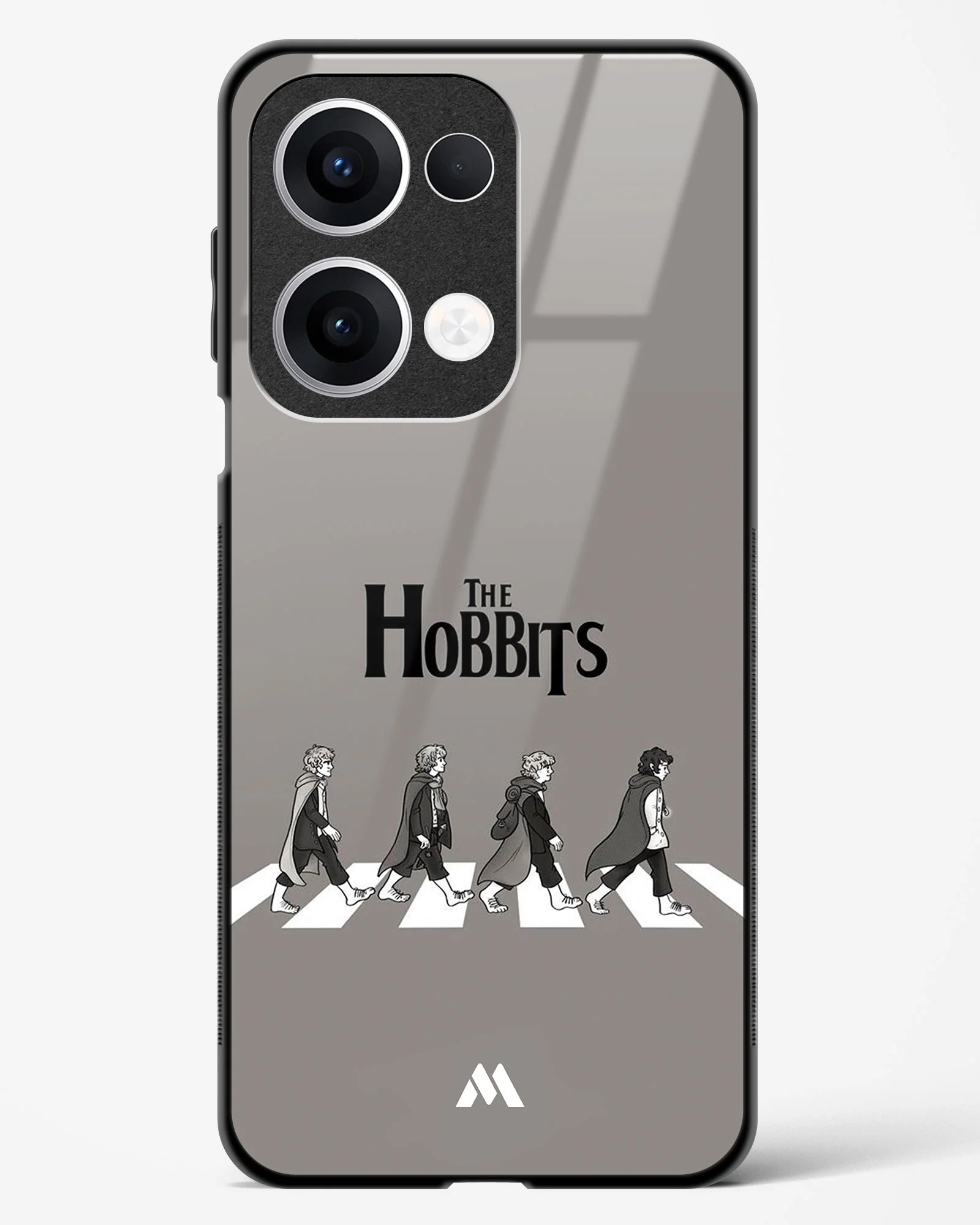 Hobbits at the Abbey Road Crossing Glass Case Phone Cover (Oppo) - Image 81
