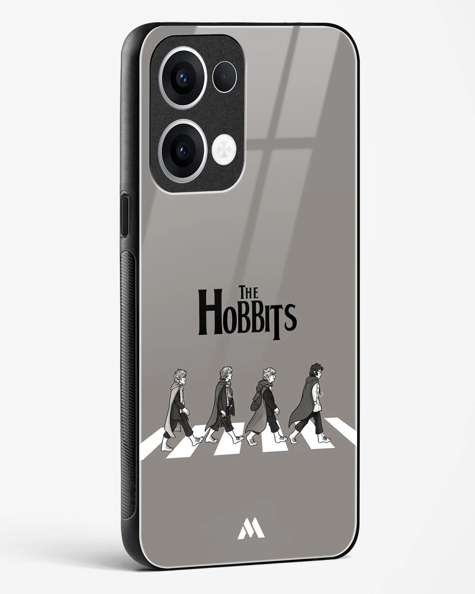 Hobbits at the Abbey Road Crossing Glass Case Phone Cover (Oppo) - Image 82