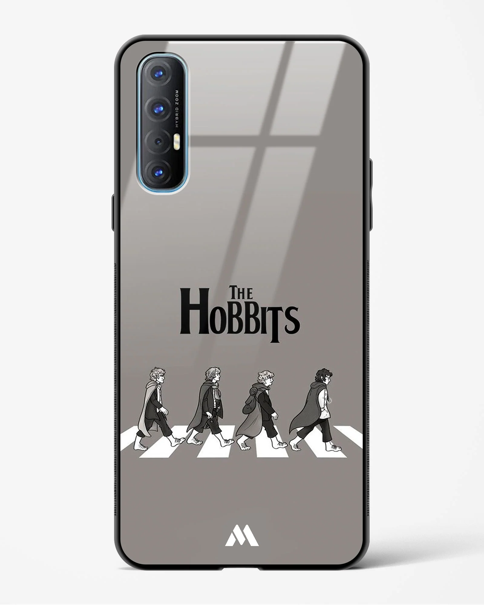 Hobbits at the Abbey Road Crossing Glass Case Phone Cover (Oppo) - Image 93