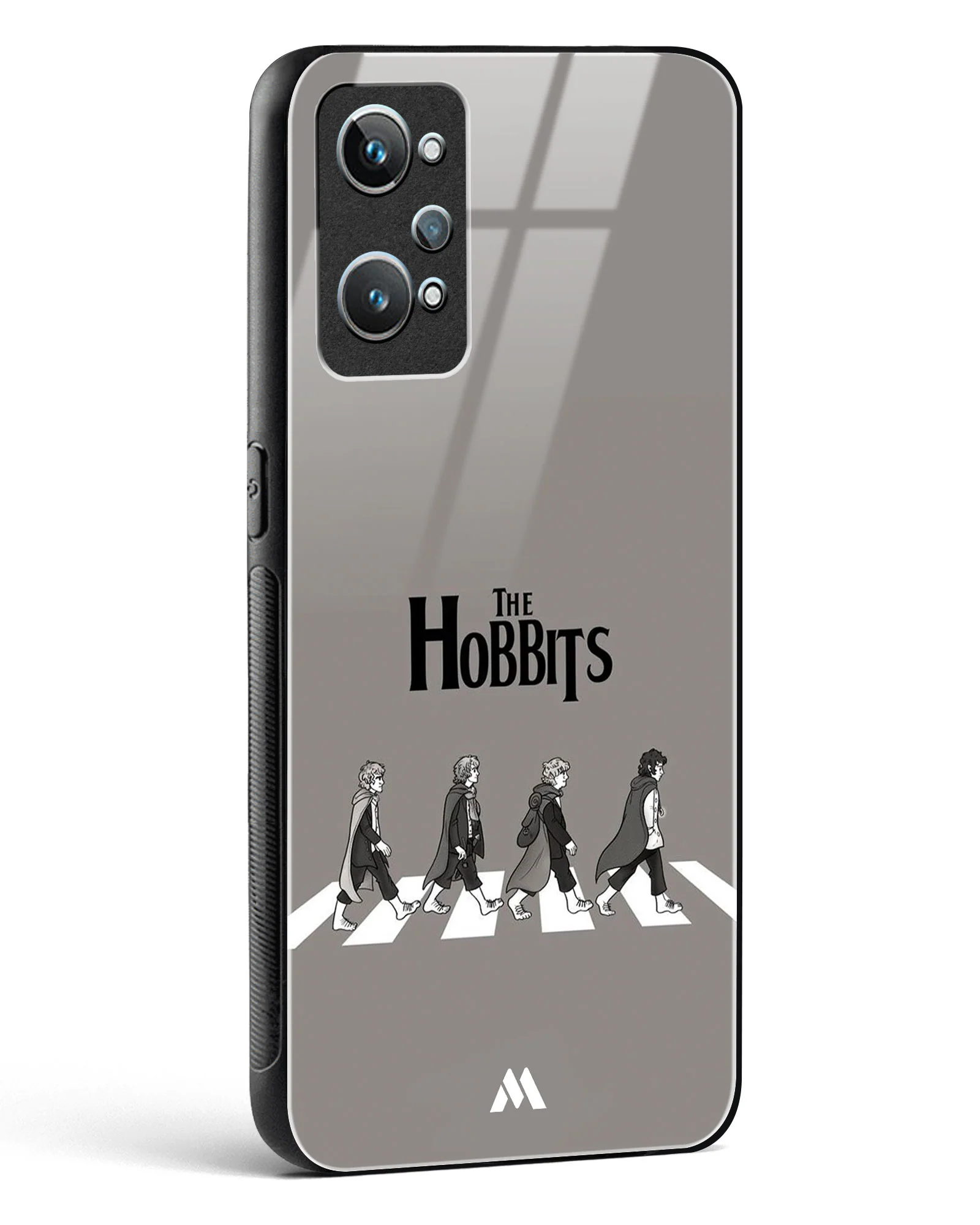 Hobbits at the Abbey Road Crossing Glass Case Phone Cover (Realme) - Image 102
