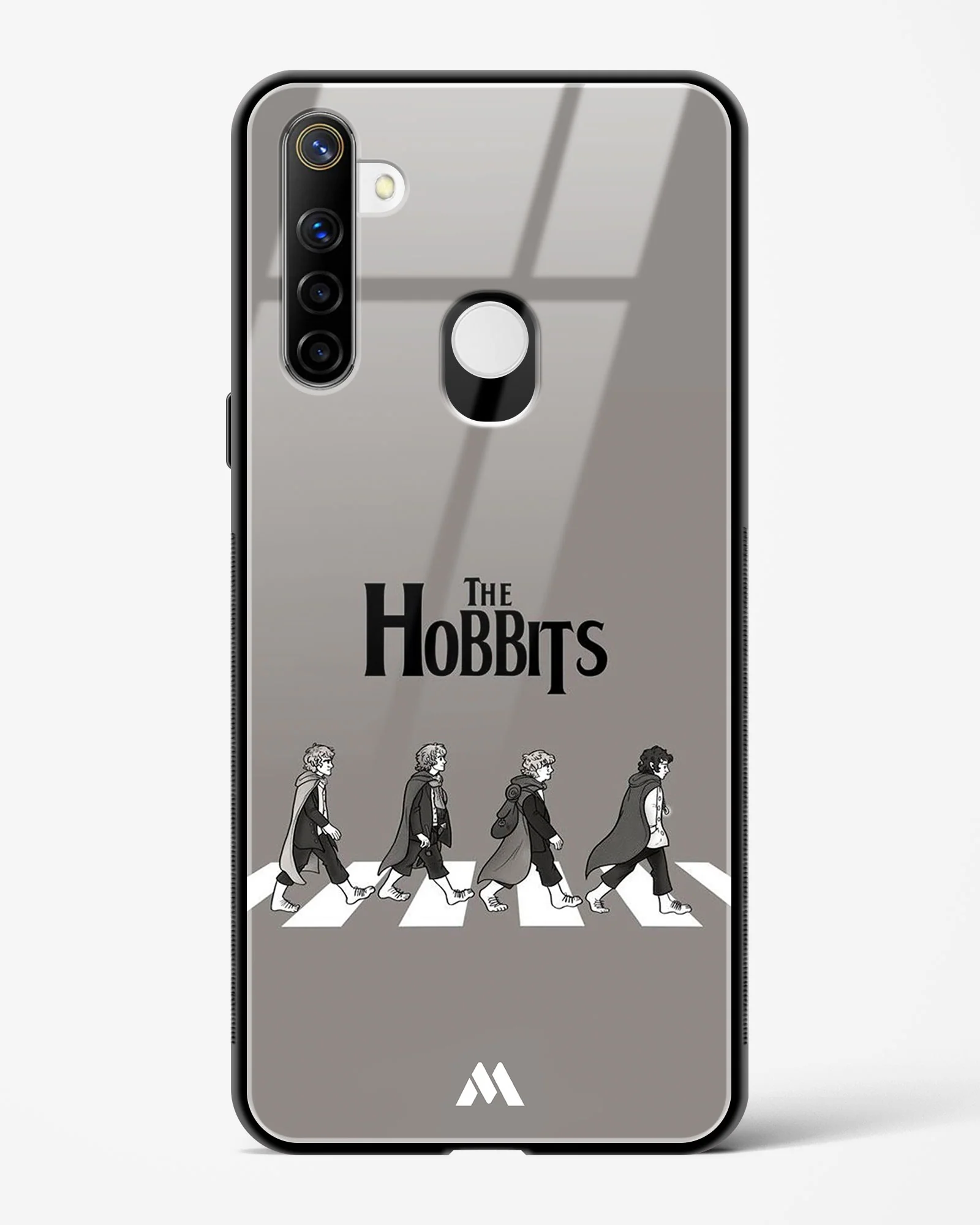 Hobbits at the Abbey Road Crossing Glass Case Phone Cover (Realme) - Image 105