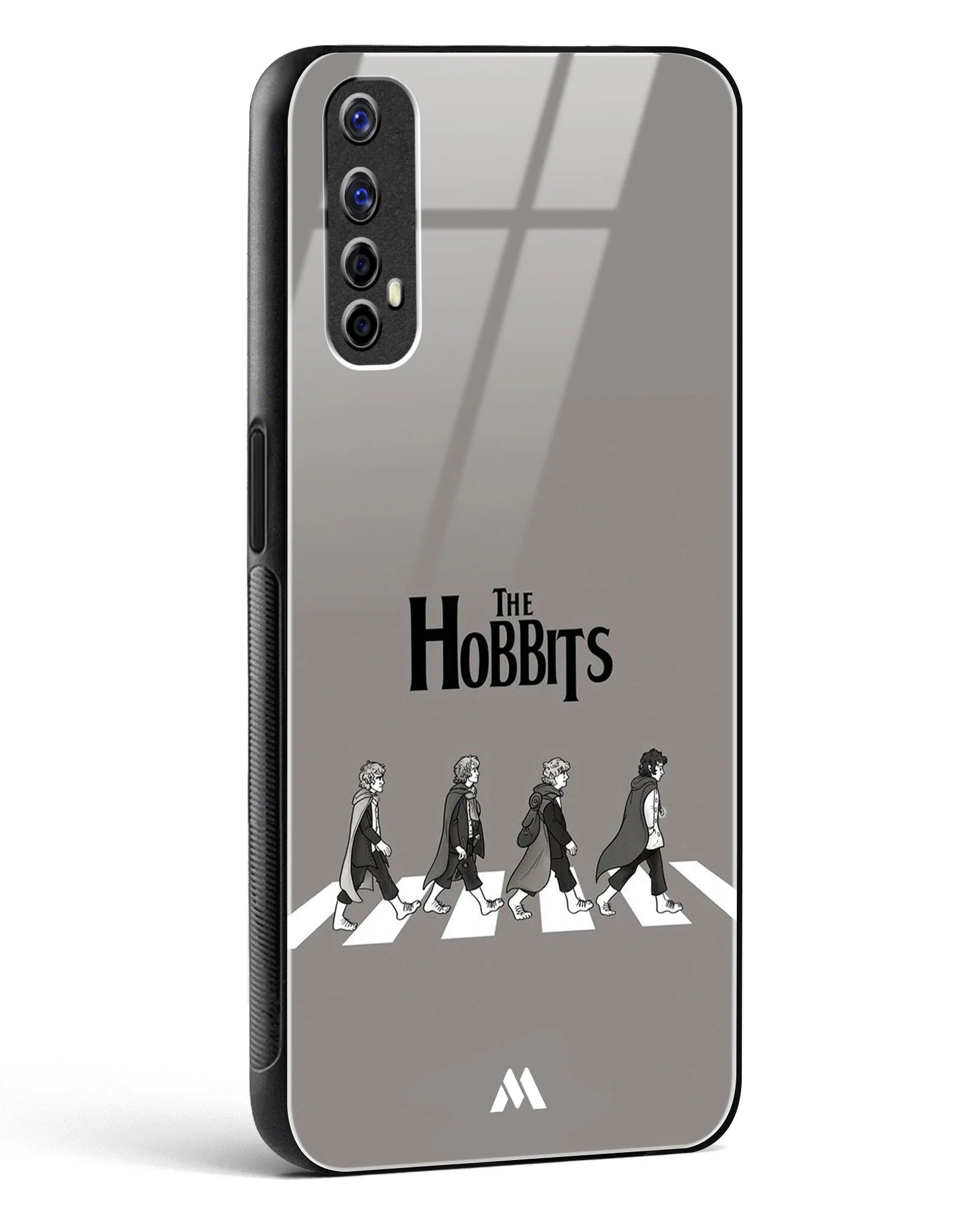 Hobbits at the Abbey Road Crossing Glass Case Phone Cover (Realme) - Image 108