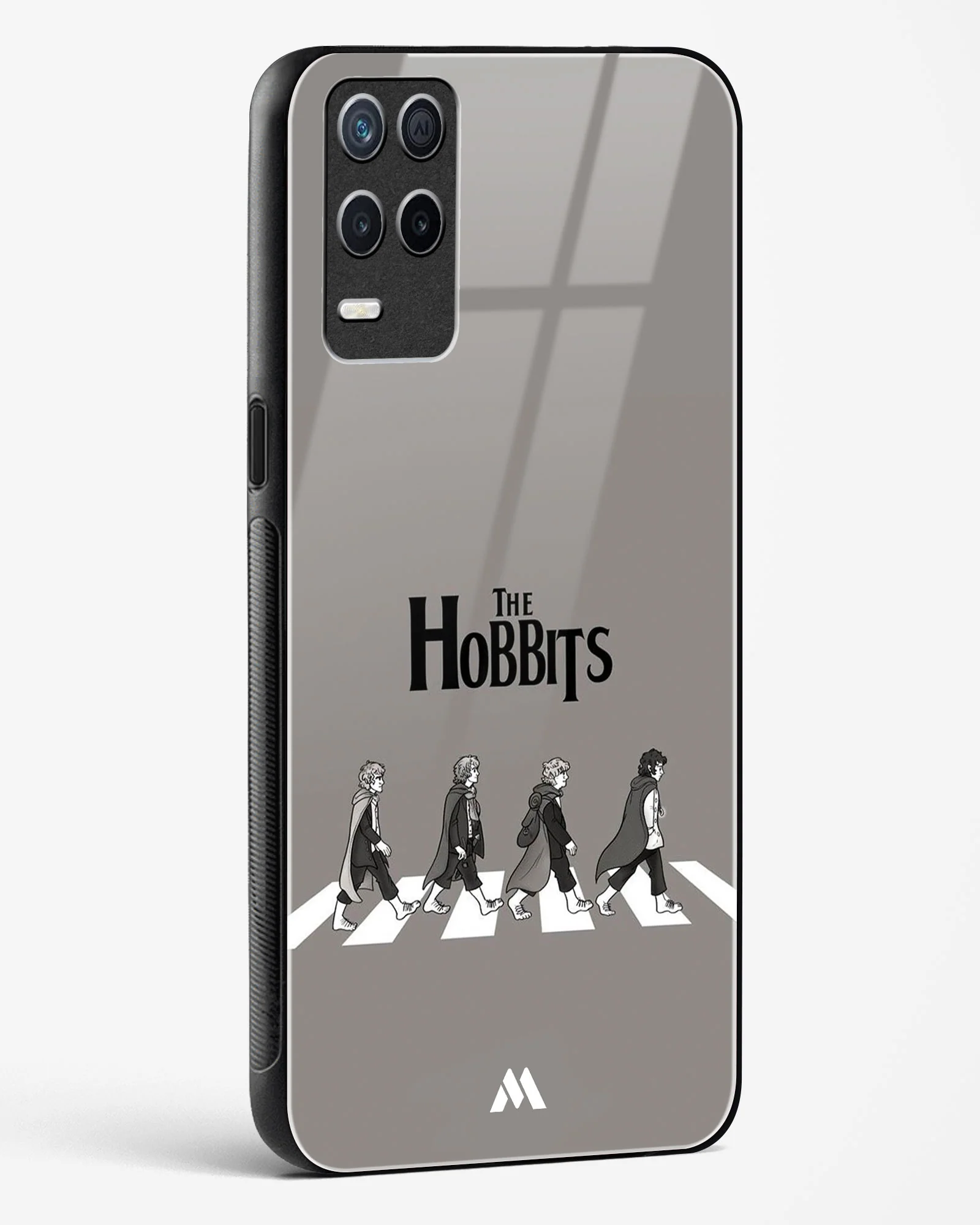 Hobbits at the Abbey Road Crossing Glass Case Phone Cover (Realme) - Image 110