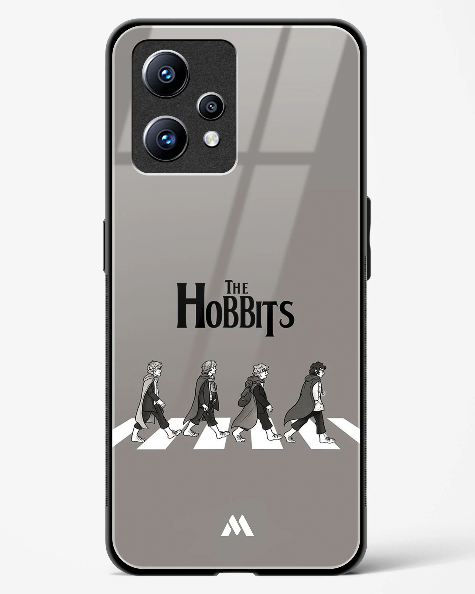 Hobbits at the Abbey Road Crossing Glass Case Phone Cover (Realme) - Image 111