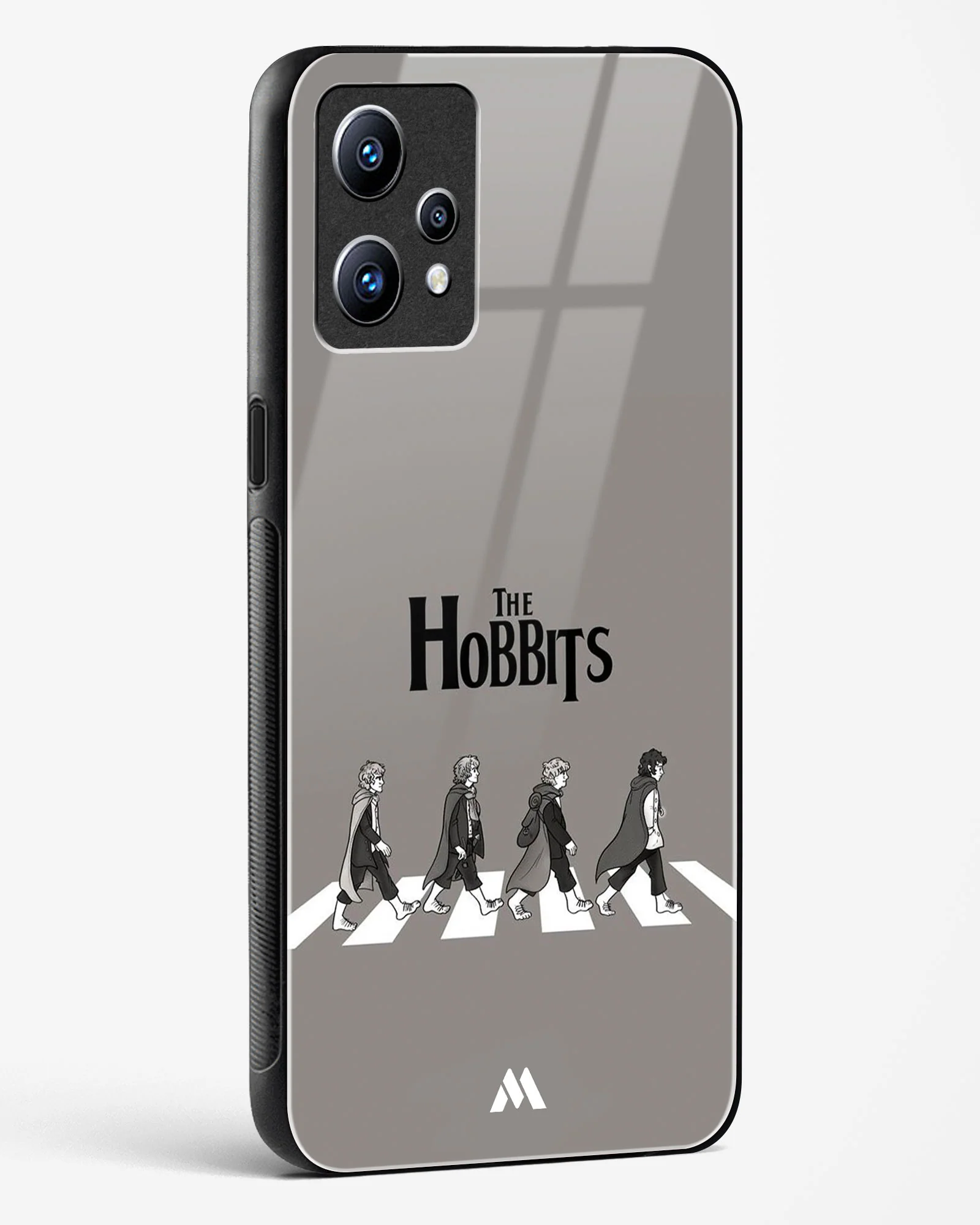 Hobbits at the Abbey Road Crossing Glass Case Phone Cover (Realme) - Image 112