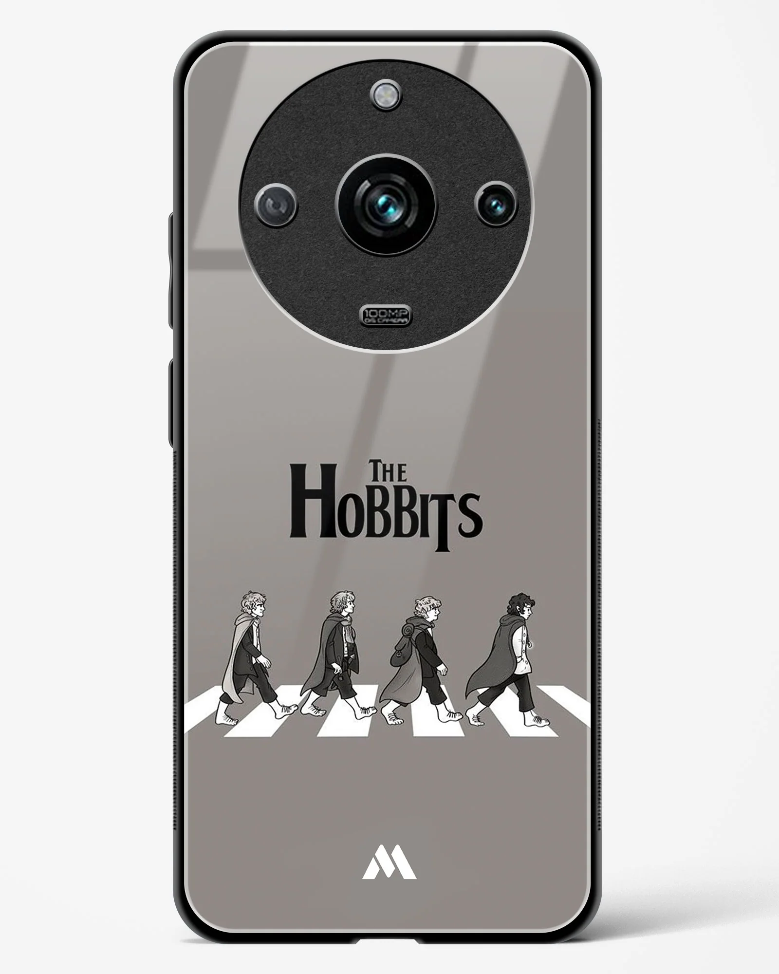 Hobbits at the Abbey Road Crossing Glass Case Phone Cover (Realme) - Image 113