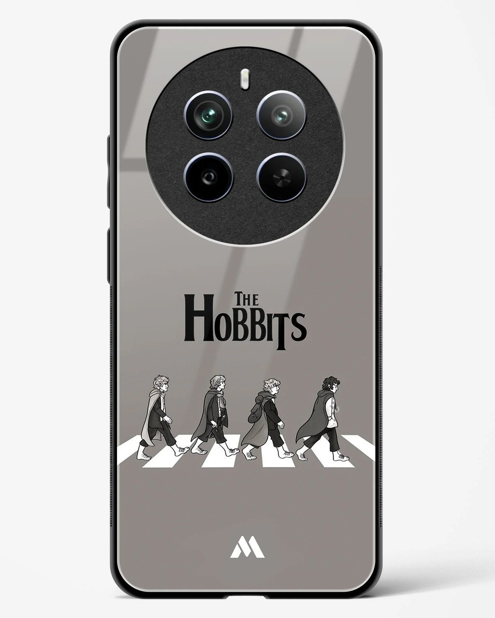 Hobbits at the Abbey Road Crossing Glass Case Phone Cover (Realme) - Image 119