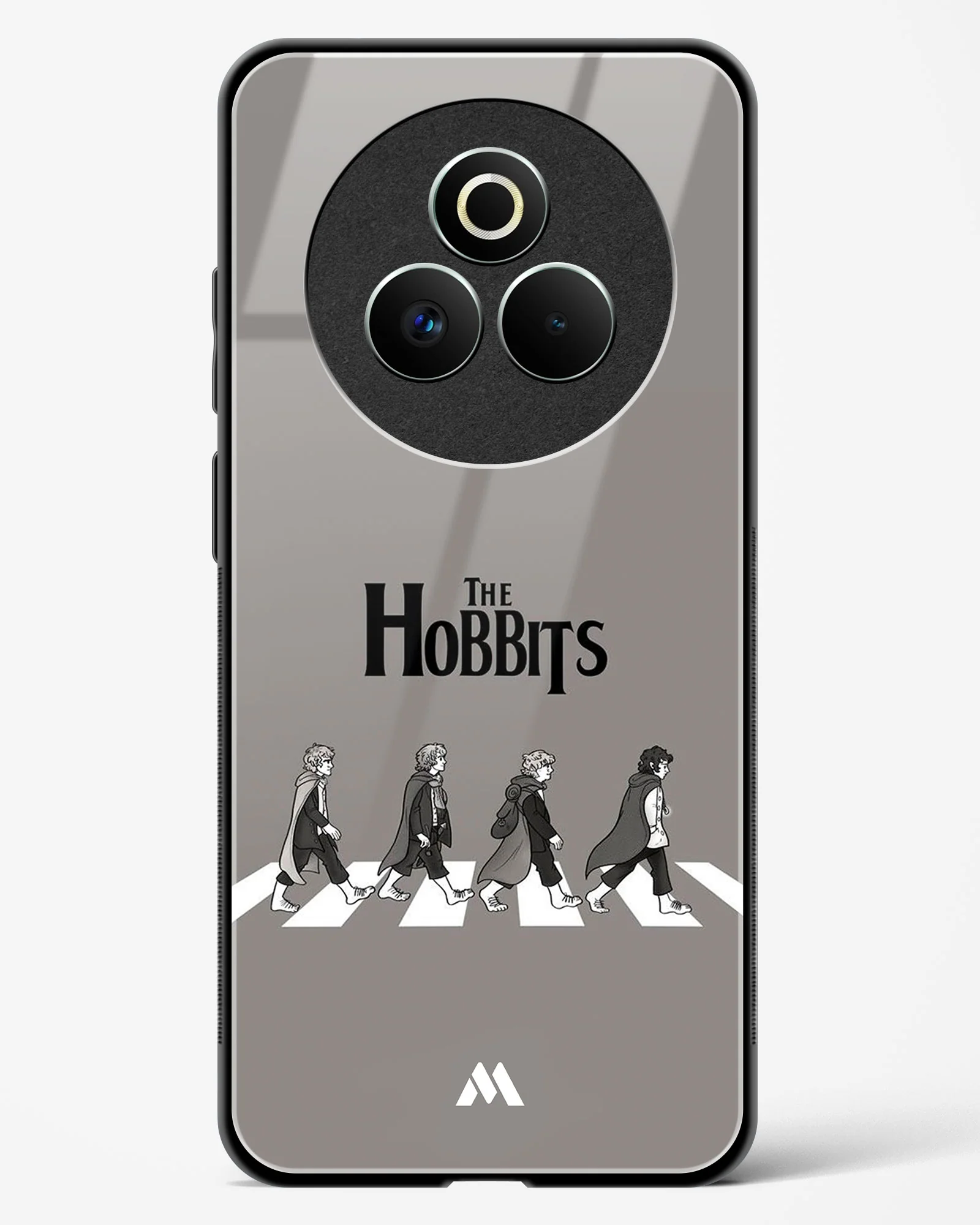 Hobbits at the Abbey Road Crossing Glass Case Phone Cover (Realme) - Image 129