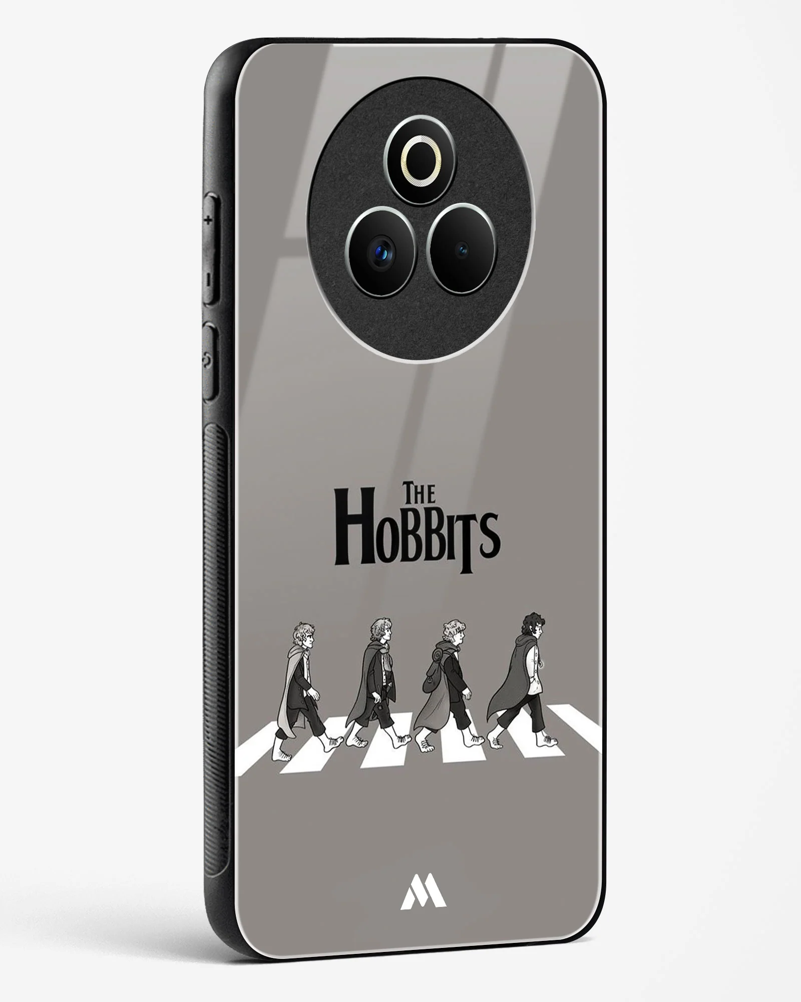 Hobbits at the Abbey Road Crossing Glass Case Phone Cover (Realme) - Image 130