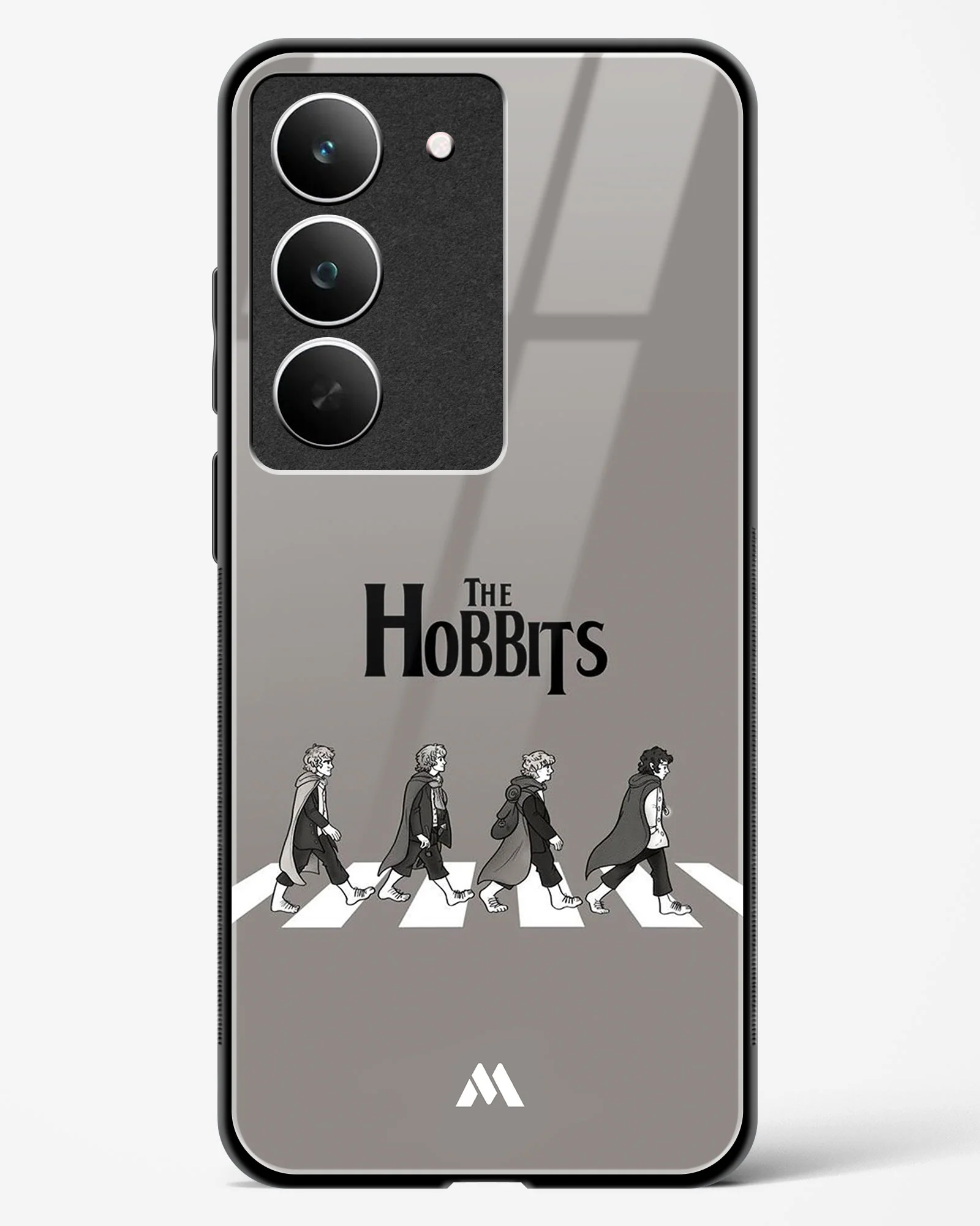 Hobbits at the Abbey Road Crossing Glass Case Phone Cover (Realme) - Image 131