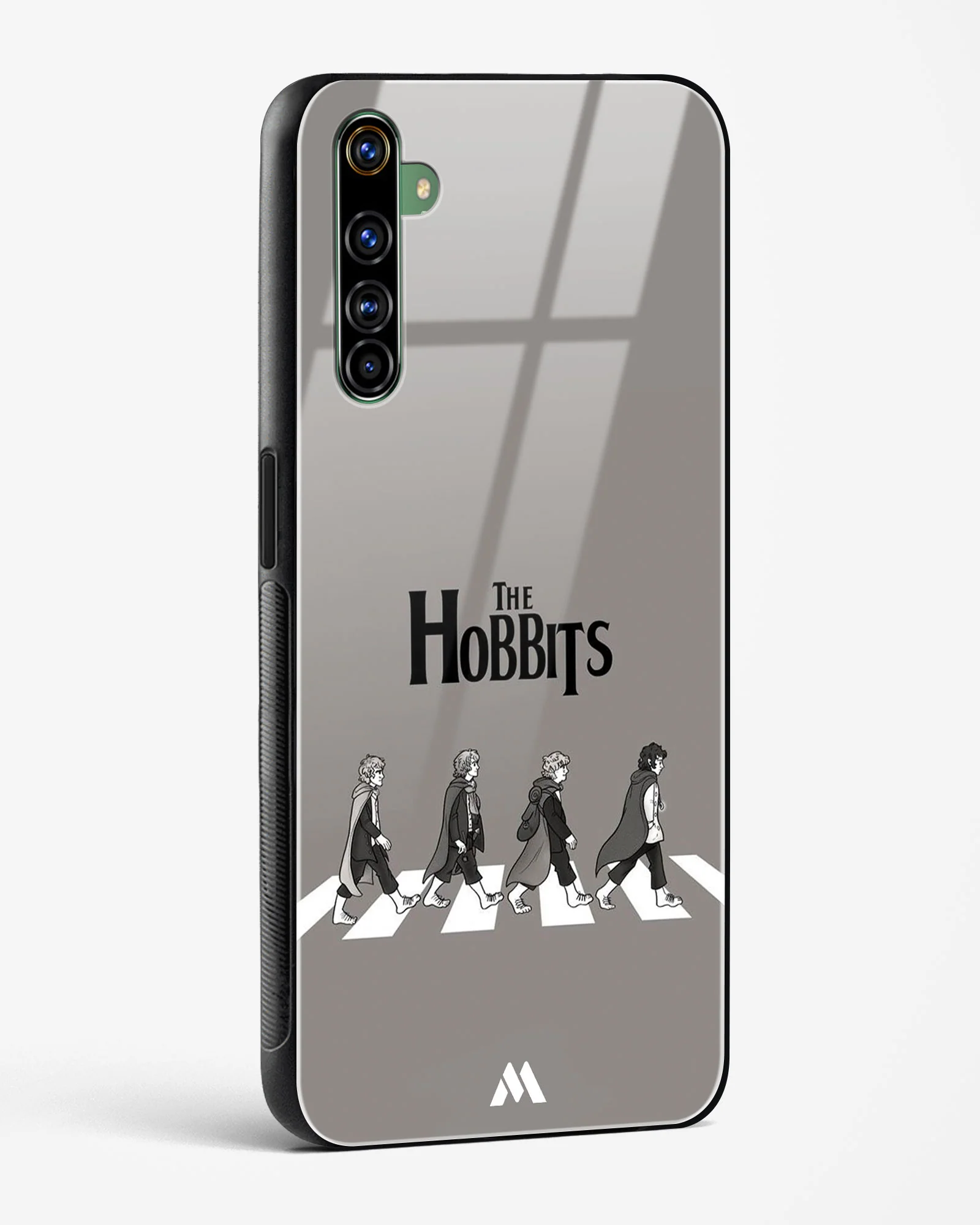 Hobbits at the Abbey Road Crossing Glass Case Phone Cover (Realme) - Image 138