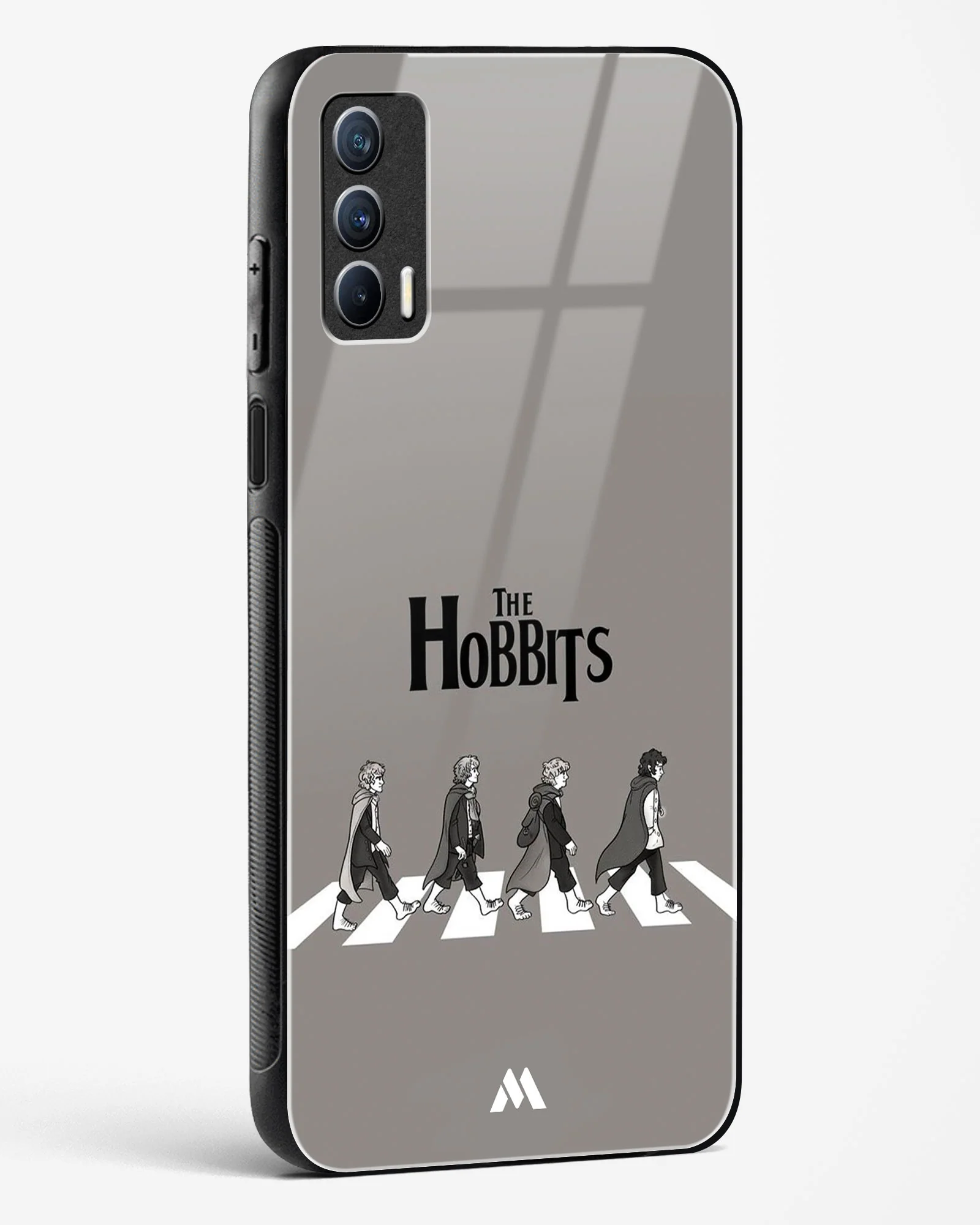 Hobbits at the Abbey Road Crossing Glass Case Phone Cover (Realme) - Image 140