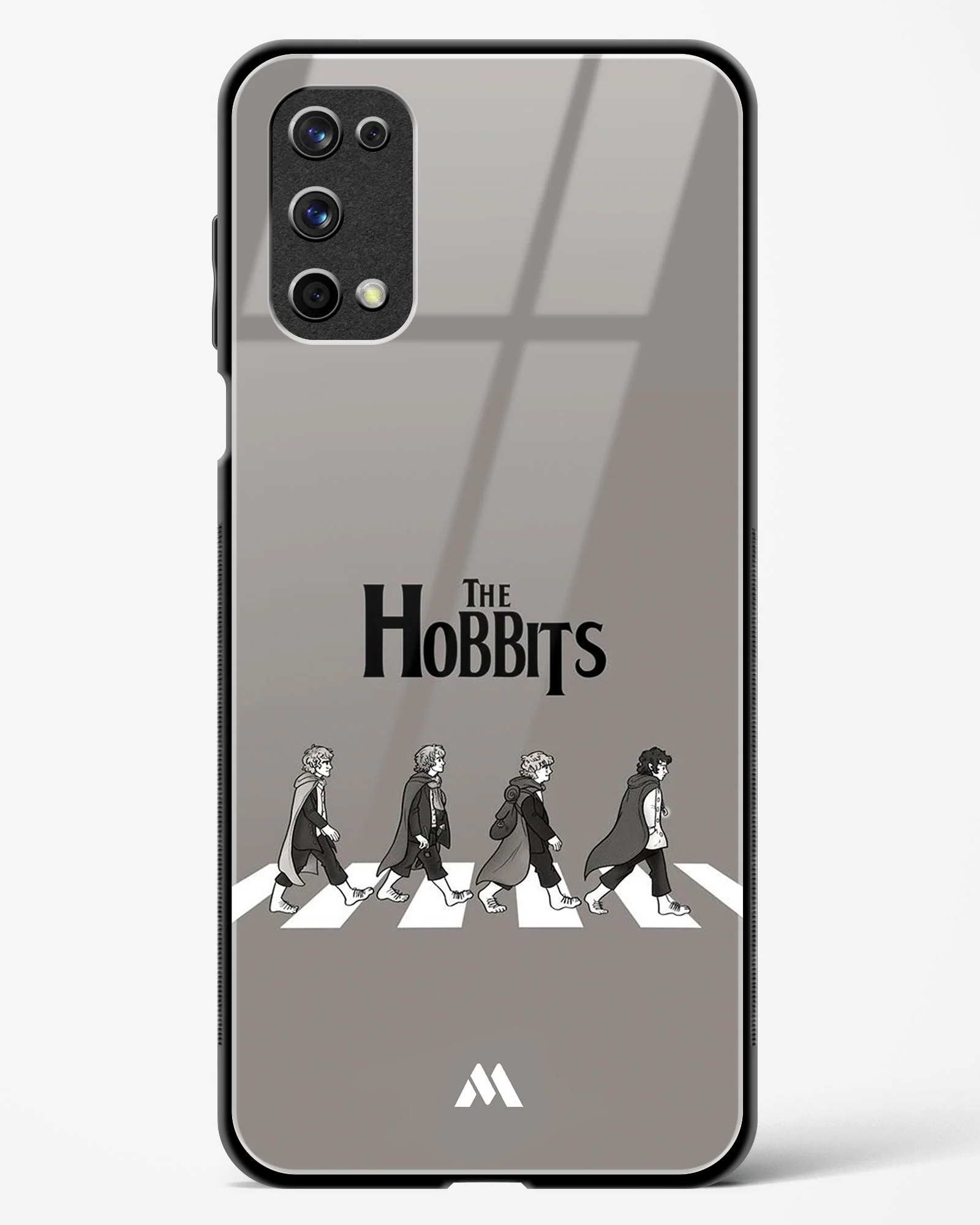 Hobbits at the Abbey Road Crossing Glass Case Phone Cover (Realme) - Image 141