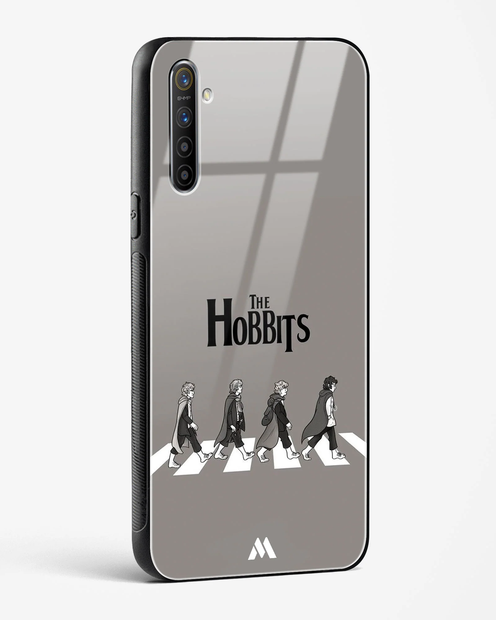 Hobbits at the Abbey Road Crossing Glass Case Phone Cover (Realme) - Image 144