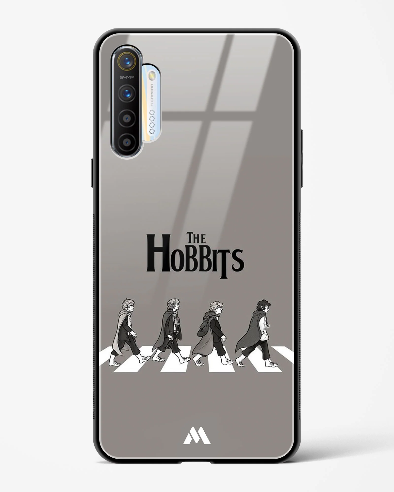 Hobbits at the Abbey Road Crossing Glass Case Phone Cover (Realme) - Image 145