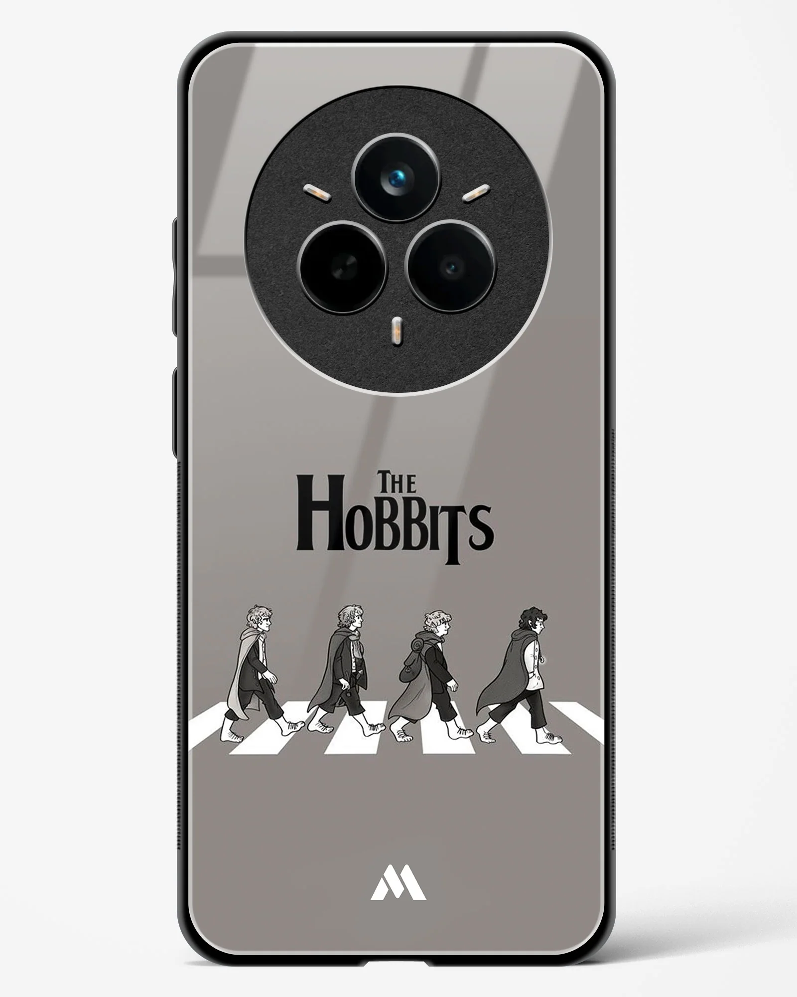 Hobbits at the Abbey Road Crossing Glass Case Phone Cover (Realme) - Image 27