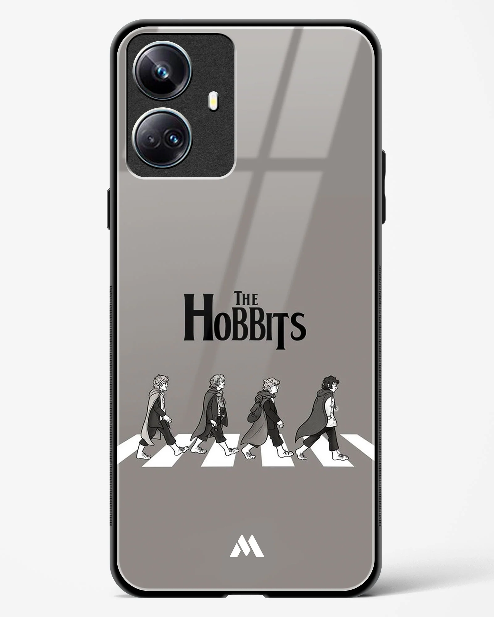 Hobbits at the Abbey Road Crossing Glass Case Phone Cover (Realme) - Image 3